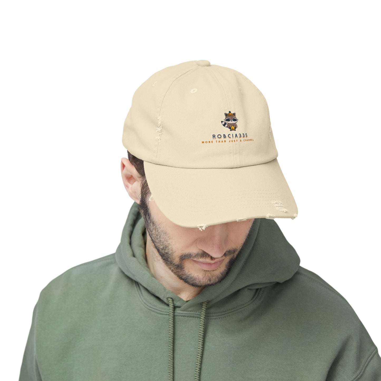 Robcia335 "Racoon" Unisex Distressed Cap