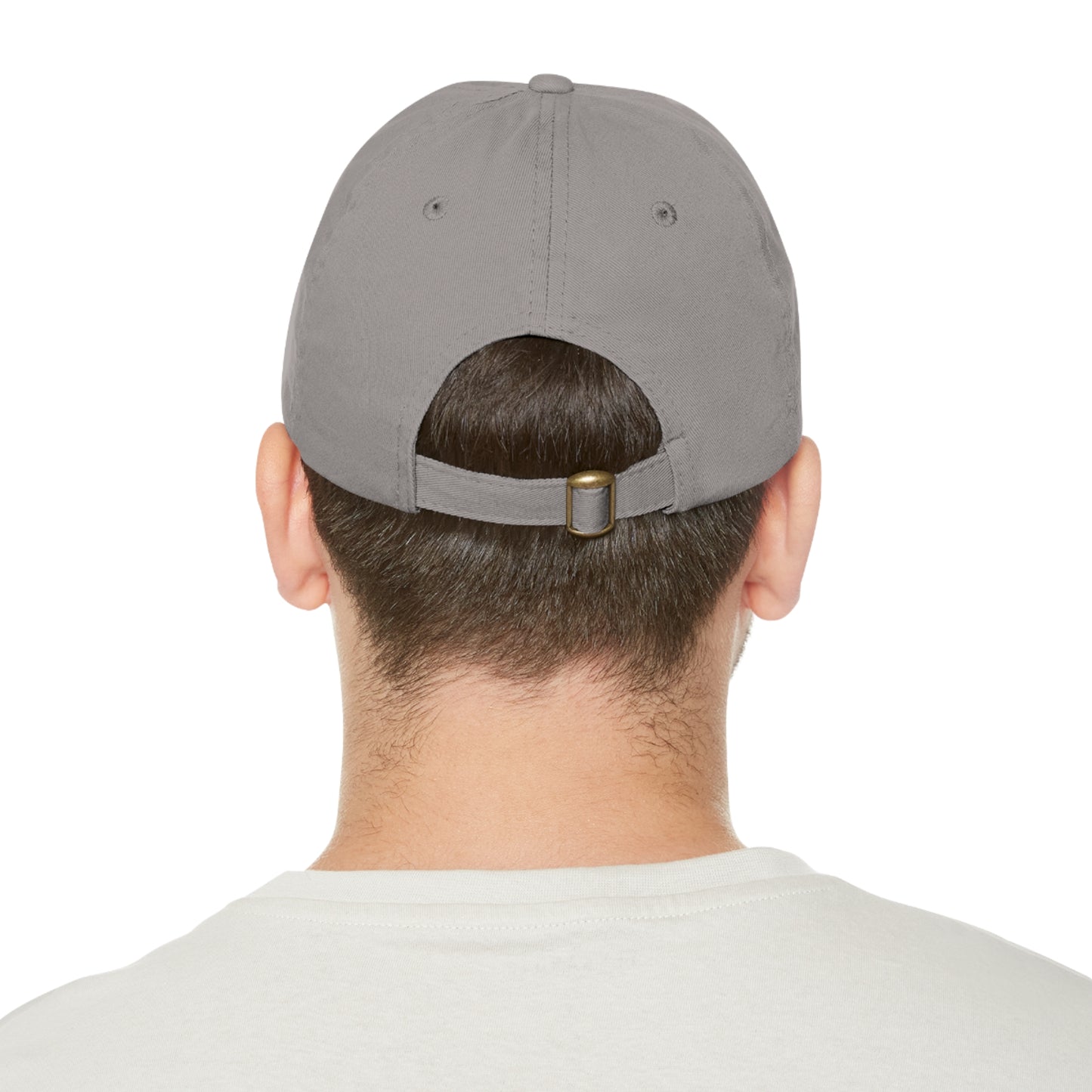 Robcia335 "Racoon" Dad Hat with Leather Patch (Rectangle)