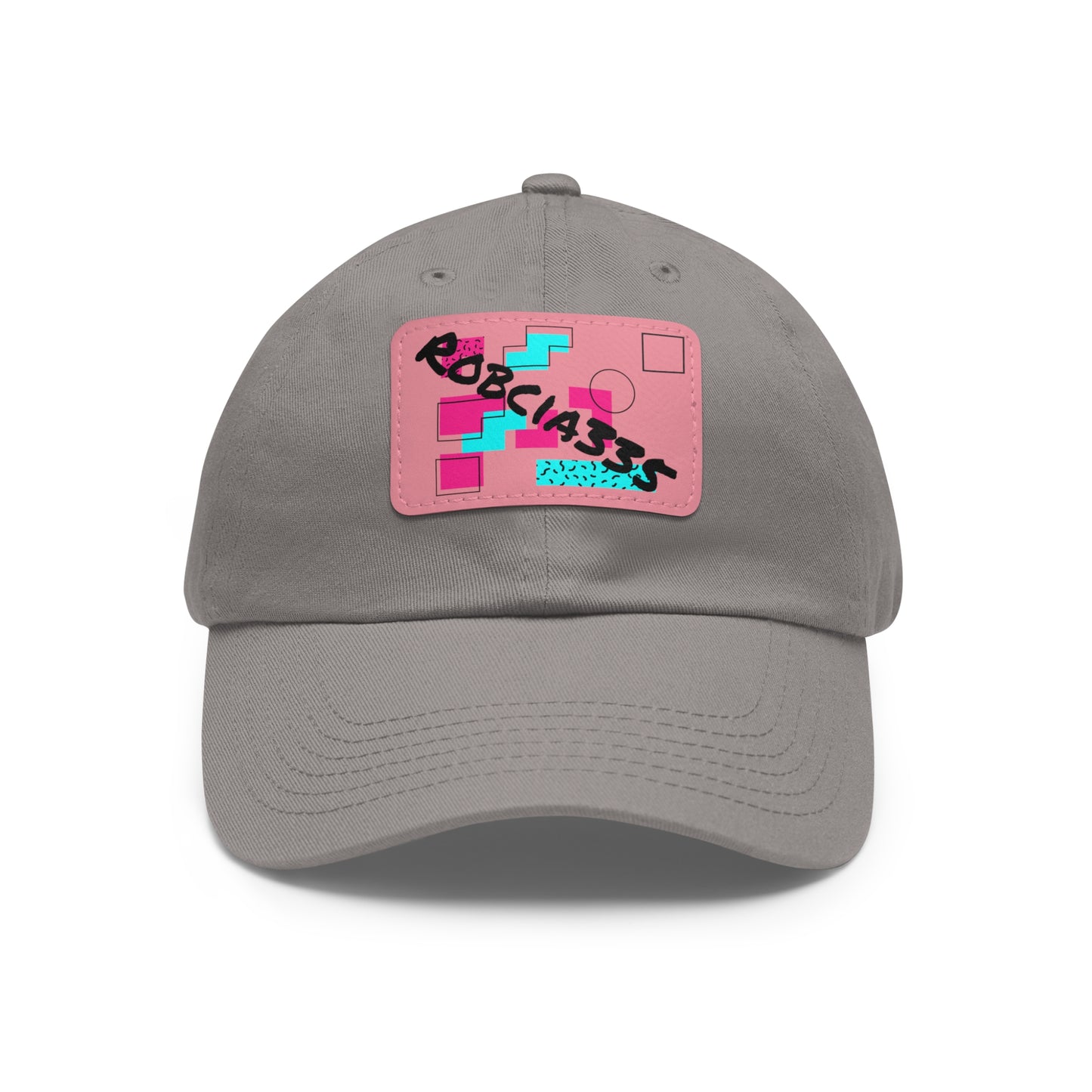 Robcia335 Dad Hat with Leather Patch (Rectangle)