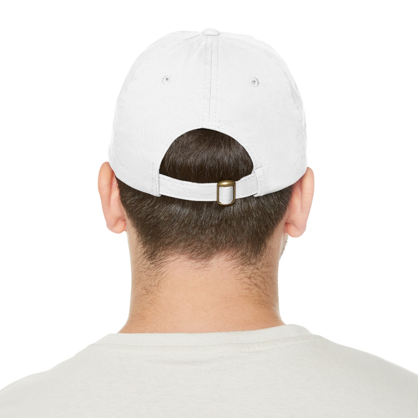 Robcia335 "Racoon" Dad Hat with Leather Patch (Rectangle)