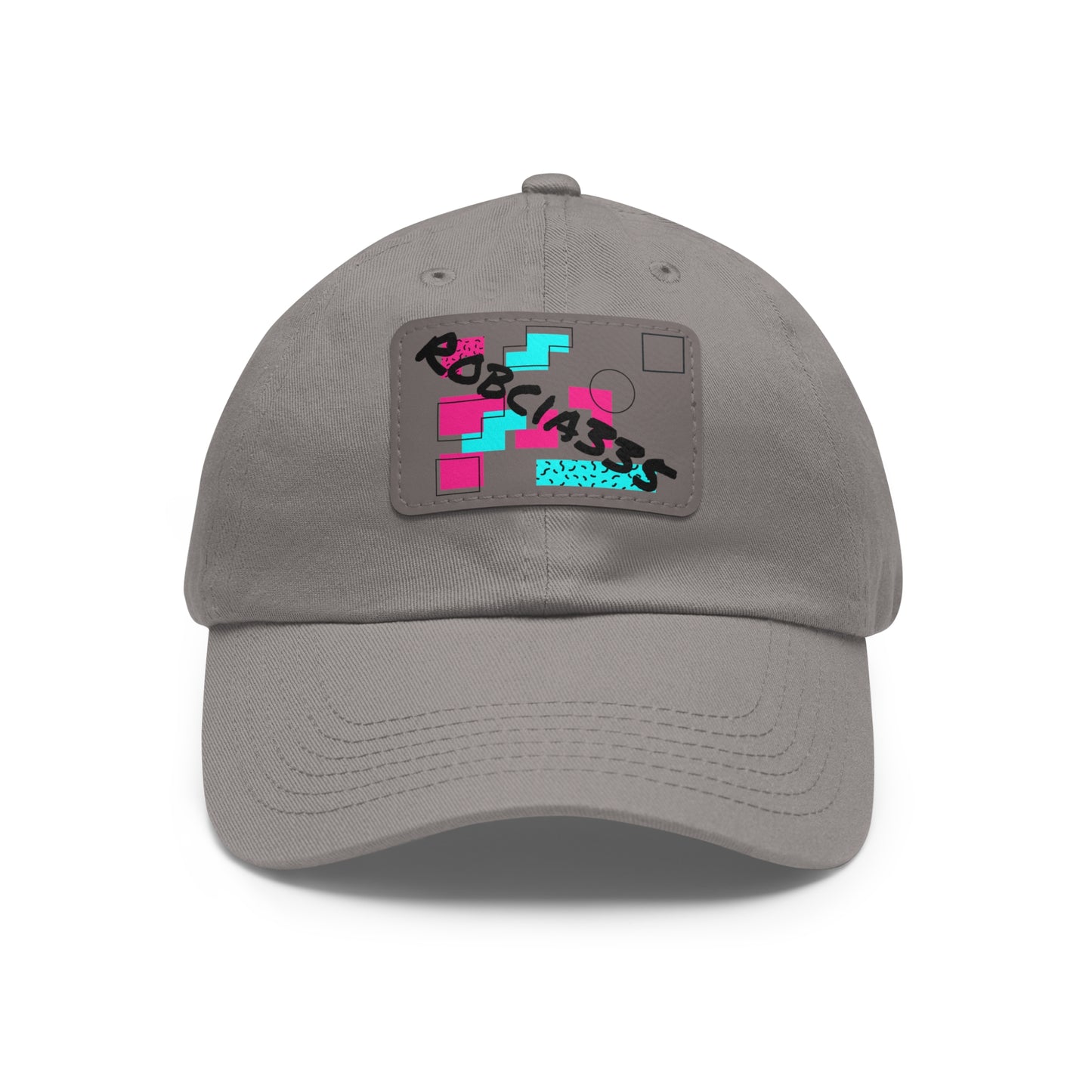 Robcia335 Dad Hat with Leather Patch (Rectangle)