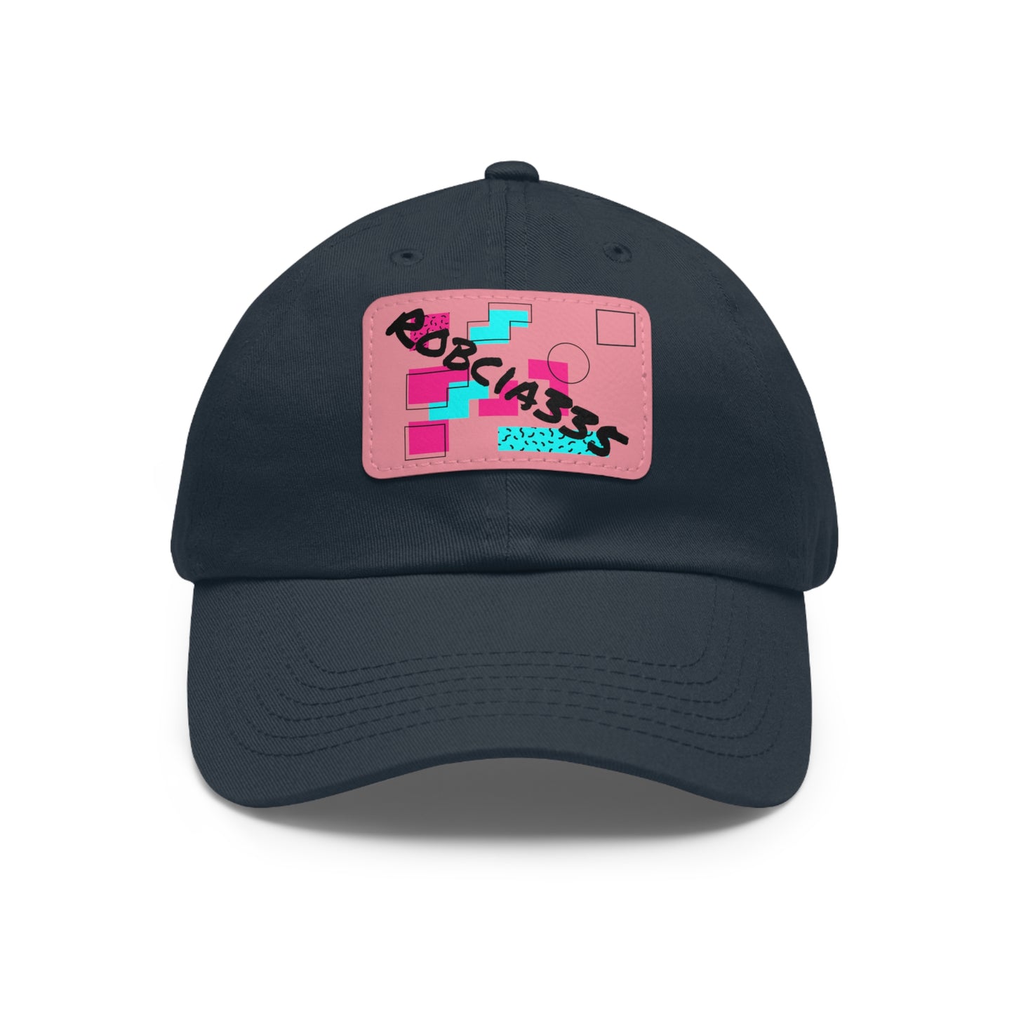 Robcia335 Dad Hat with Leather Patch (Rectangle)