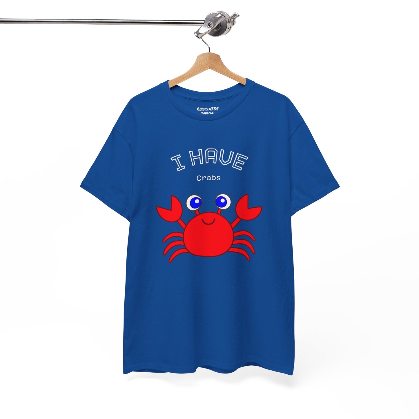 Funny "I Have Crabs" T-Shirt, Unisex Cotton Tee (Dark Colors)