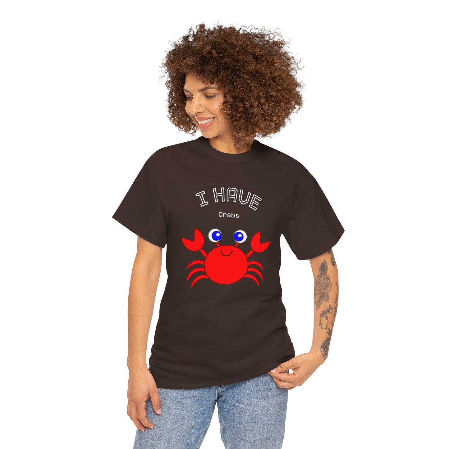 Funny "I Have Crabs" T-Shirt, Unisex Cotton Tee (Dark Colors)