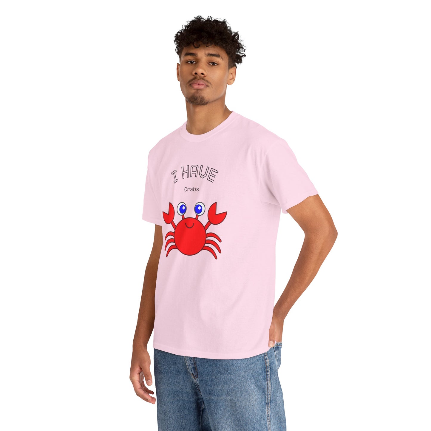 Funny "I Have Crabs" T-Shirt, Unisex Cotton Tee (Light Colors)