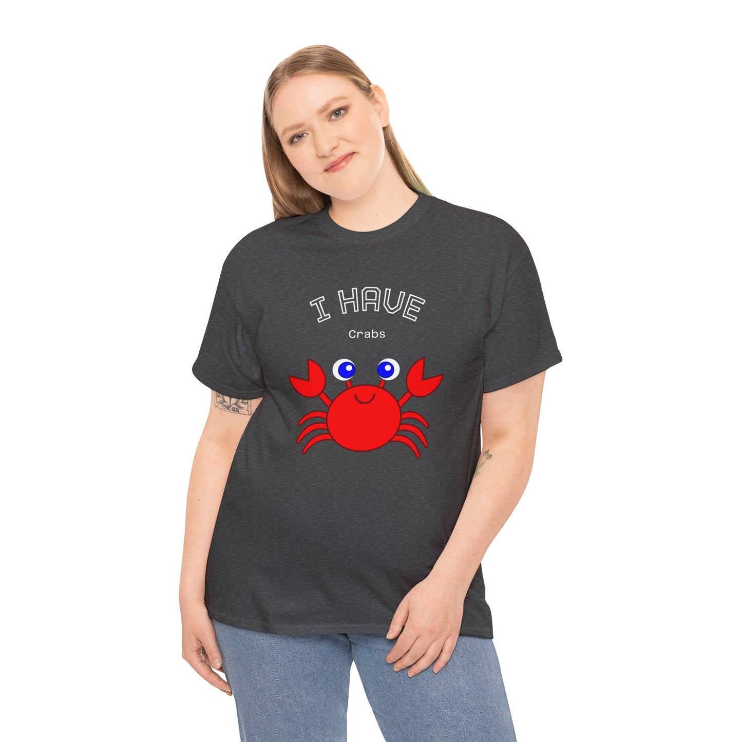 Funny "I Have Crabs" T-Shirt, Unisex Cotton Tee (Dark Colors)