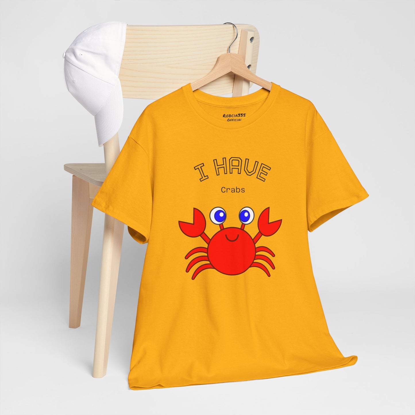 Funny "I Have Crabs" T-Shirt, Unisex Cotton Tee (Light Colors)