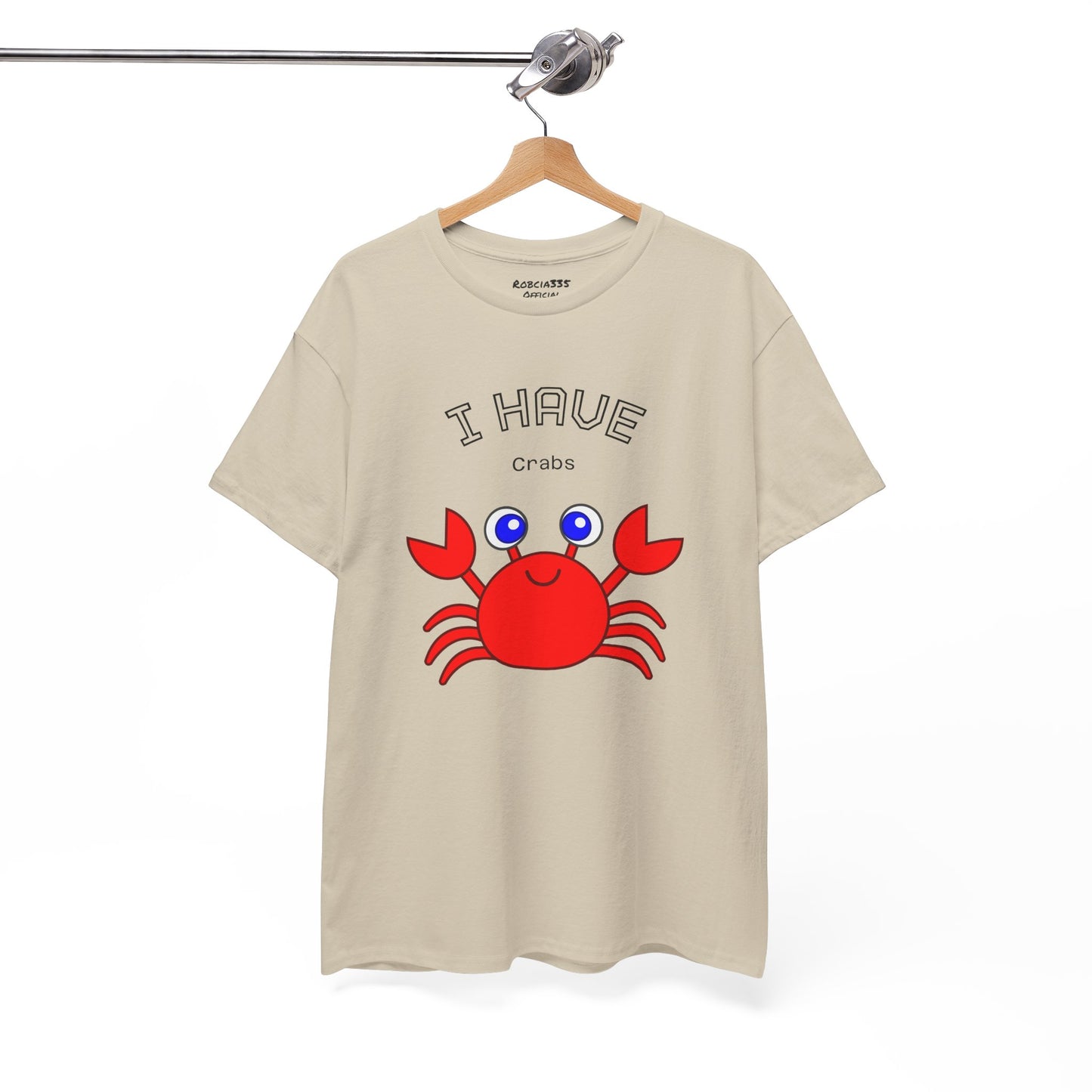 Funny "I Have Crabs" T-Shirt, Unisex Cotton Tee (Light Colors)