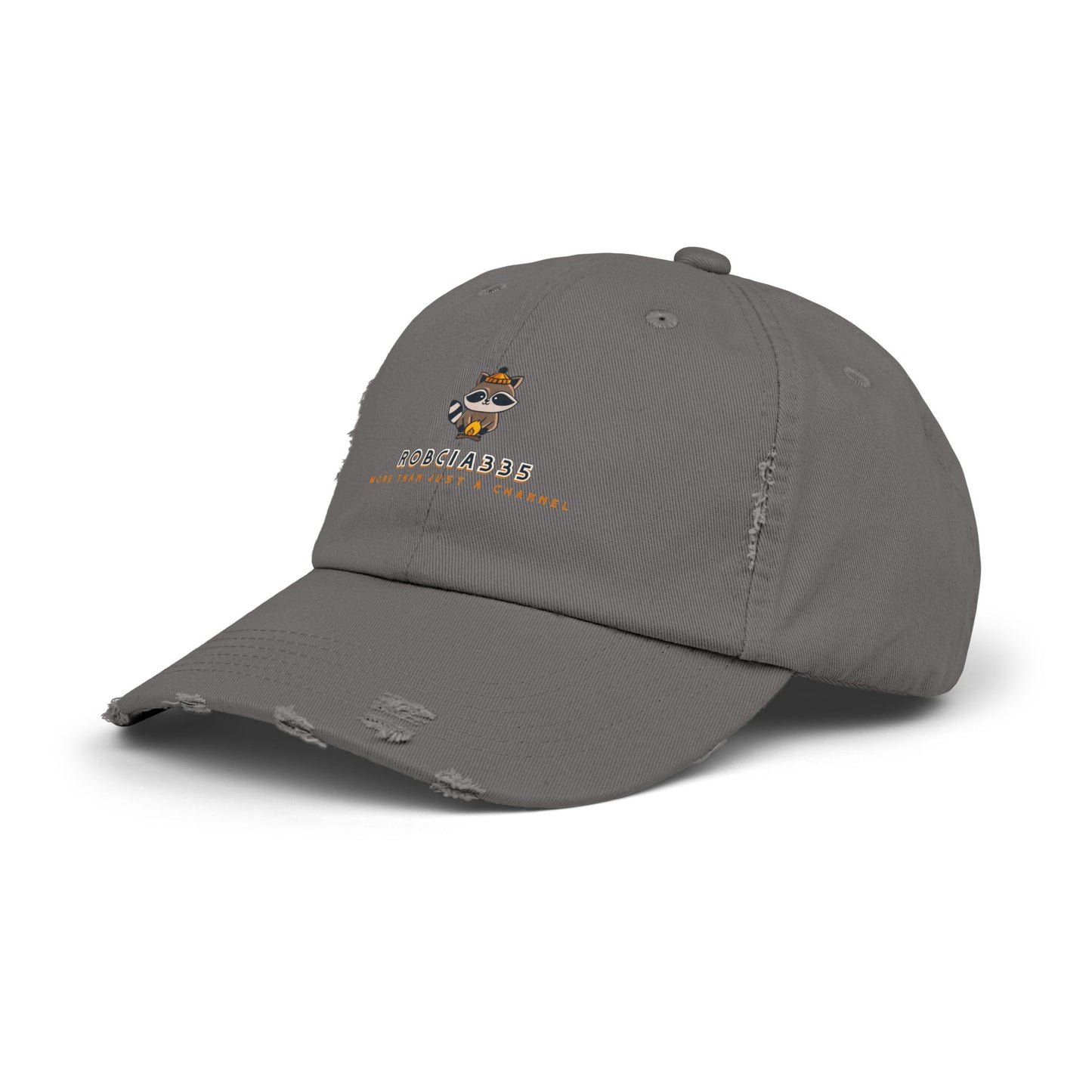 Robcia335 "Racoon" Unisex Distressed Cap