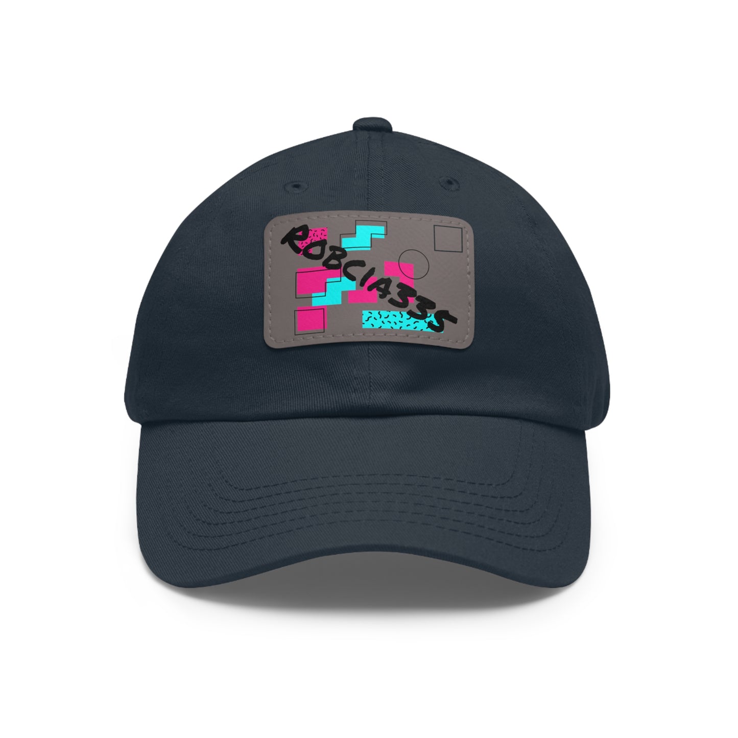 Robcia335 Dad Hat with Leather Patch (Rectangle)