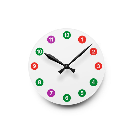 Acrylic (IRT Subway) Wall Clock
