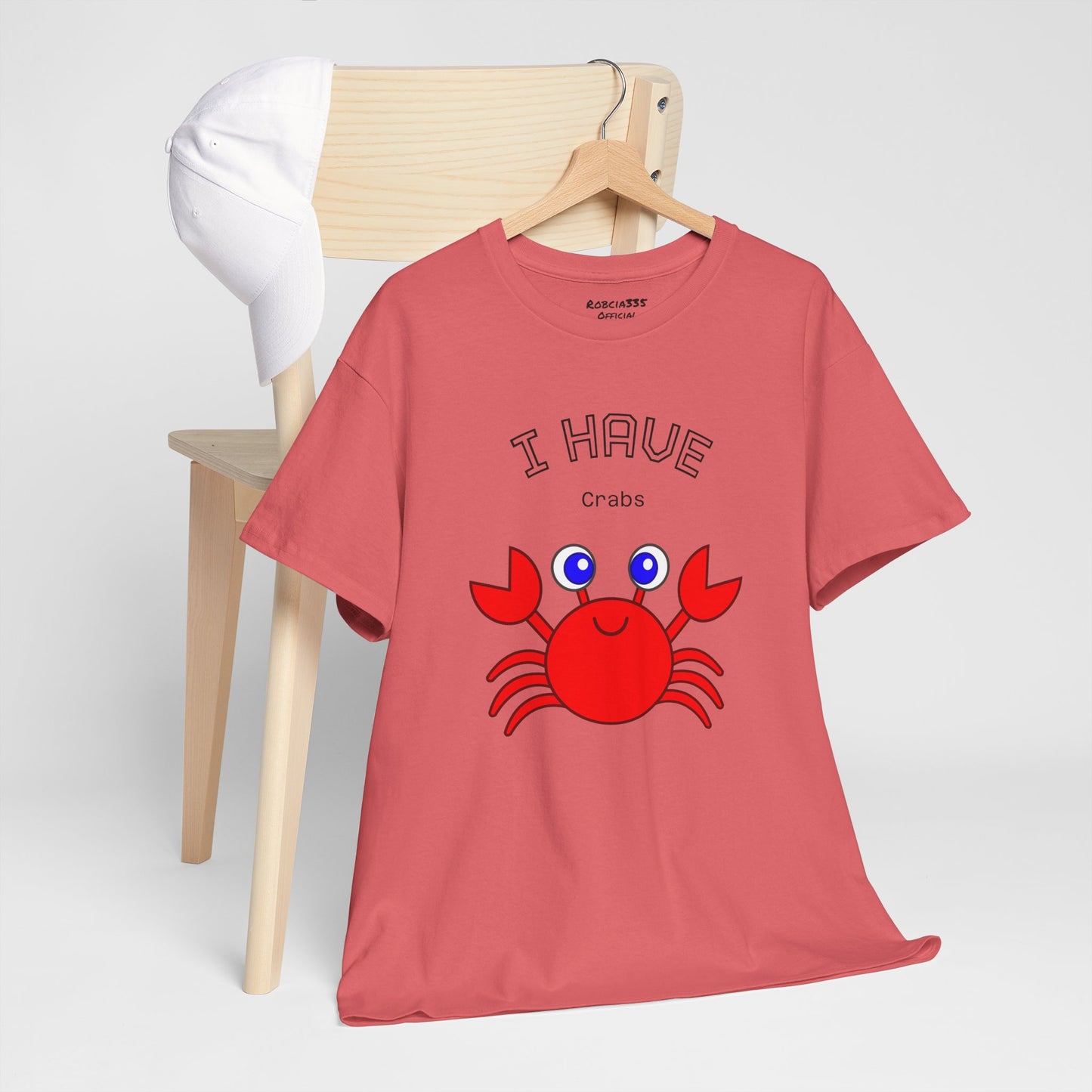 Funny "I Have Crabs" T-Shirt, Unisex Cotton Tee (Light Colors)