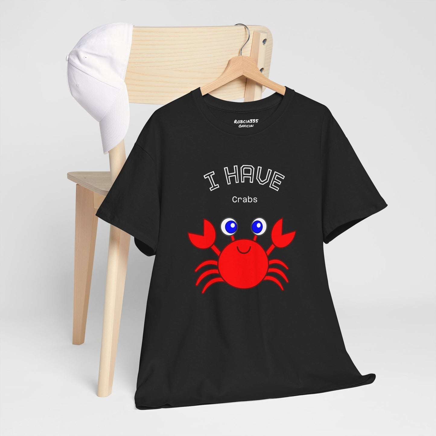Funny "I Have Crabs" T-Shirt, Unisex Cotton Tee (Dark Colors)