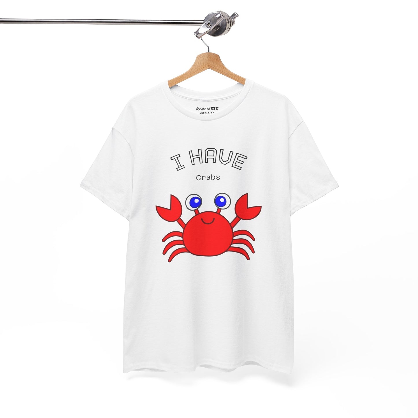 Funny "I Have Crabs" T-Shirt, Unisex Cotton Tee (Light Colors)