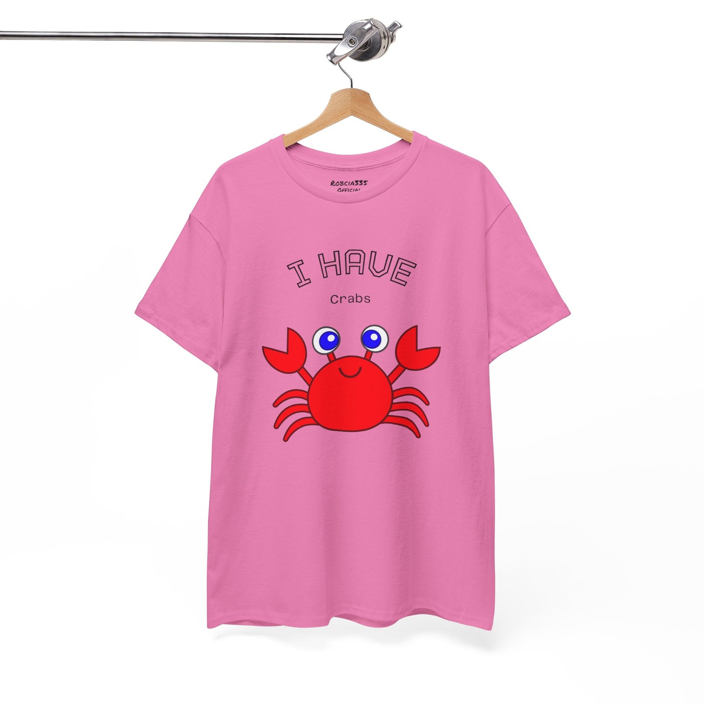 Funny "I Have Crabs" T-Shirt, Unisex Cotton Tee (Light Colors)