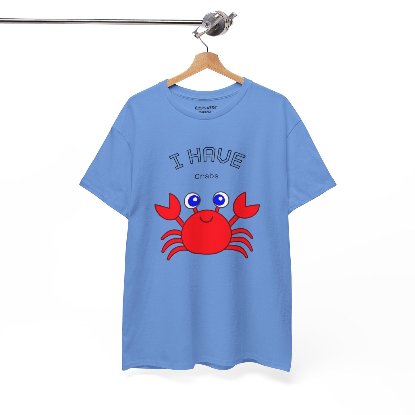 Funny "I Have Crabs" T-Shirt, Unisex Cotton Tee (Light Colors)