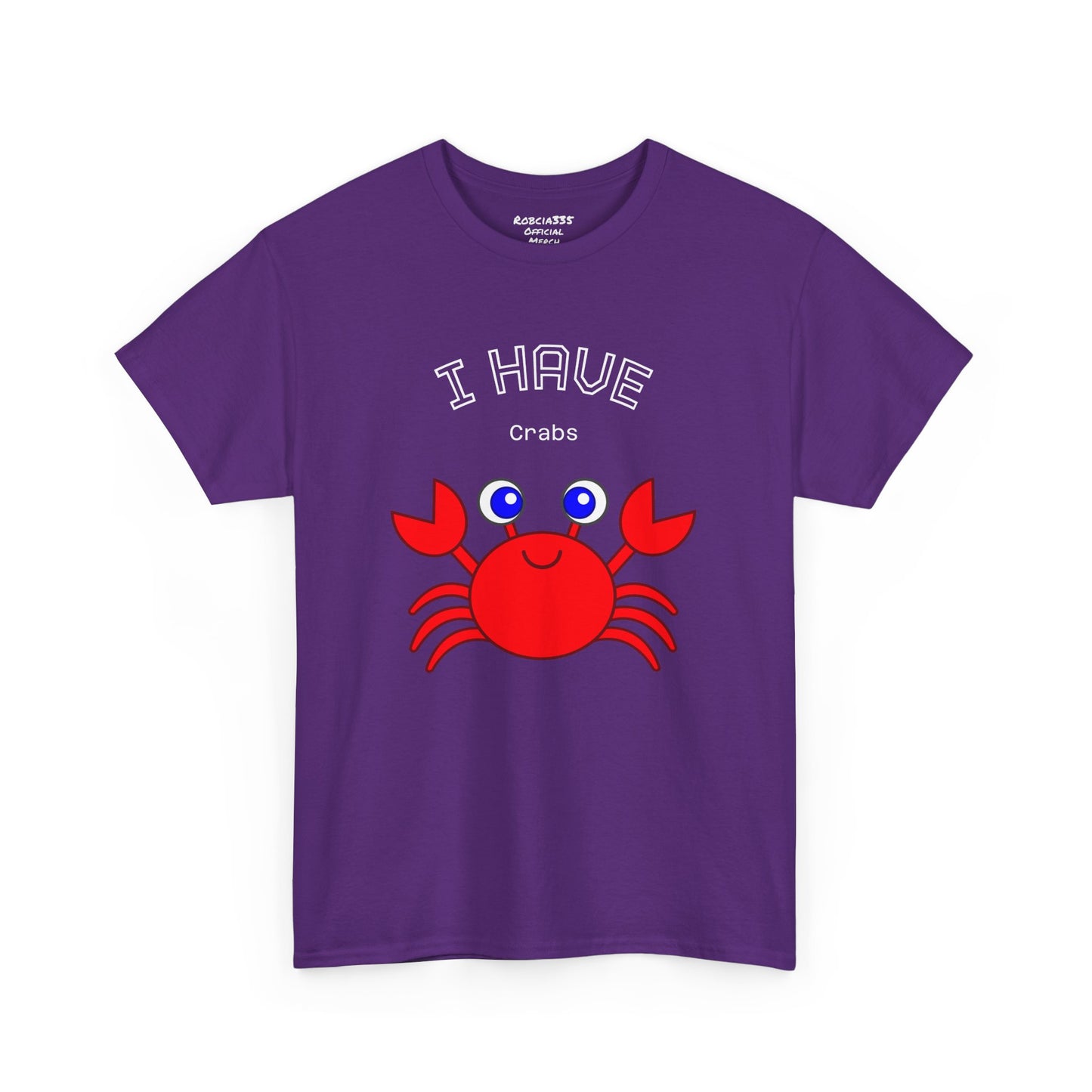 Funny "I Have Crabs" T-Shirt, Unisex Cotton Tee (Dark Colors)
