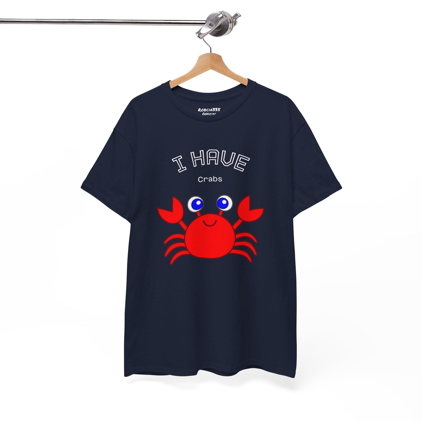 Funny "I Have Crabs" T-Shirt, Unisex Cotton Tee (Dark Colors)