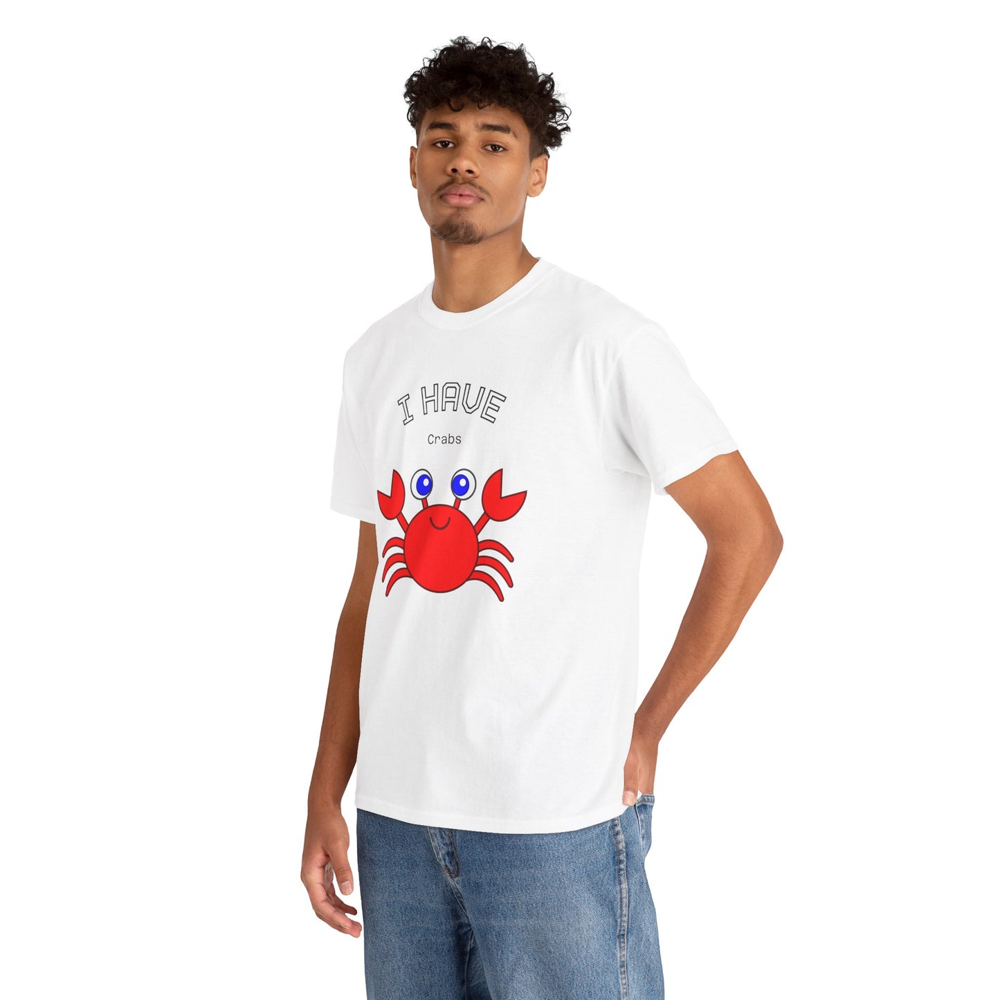 Funny "I Have Crabs" T-Shirt, Unisex Cotton Tee (Light Colors)