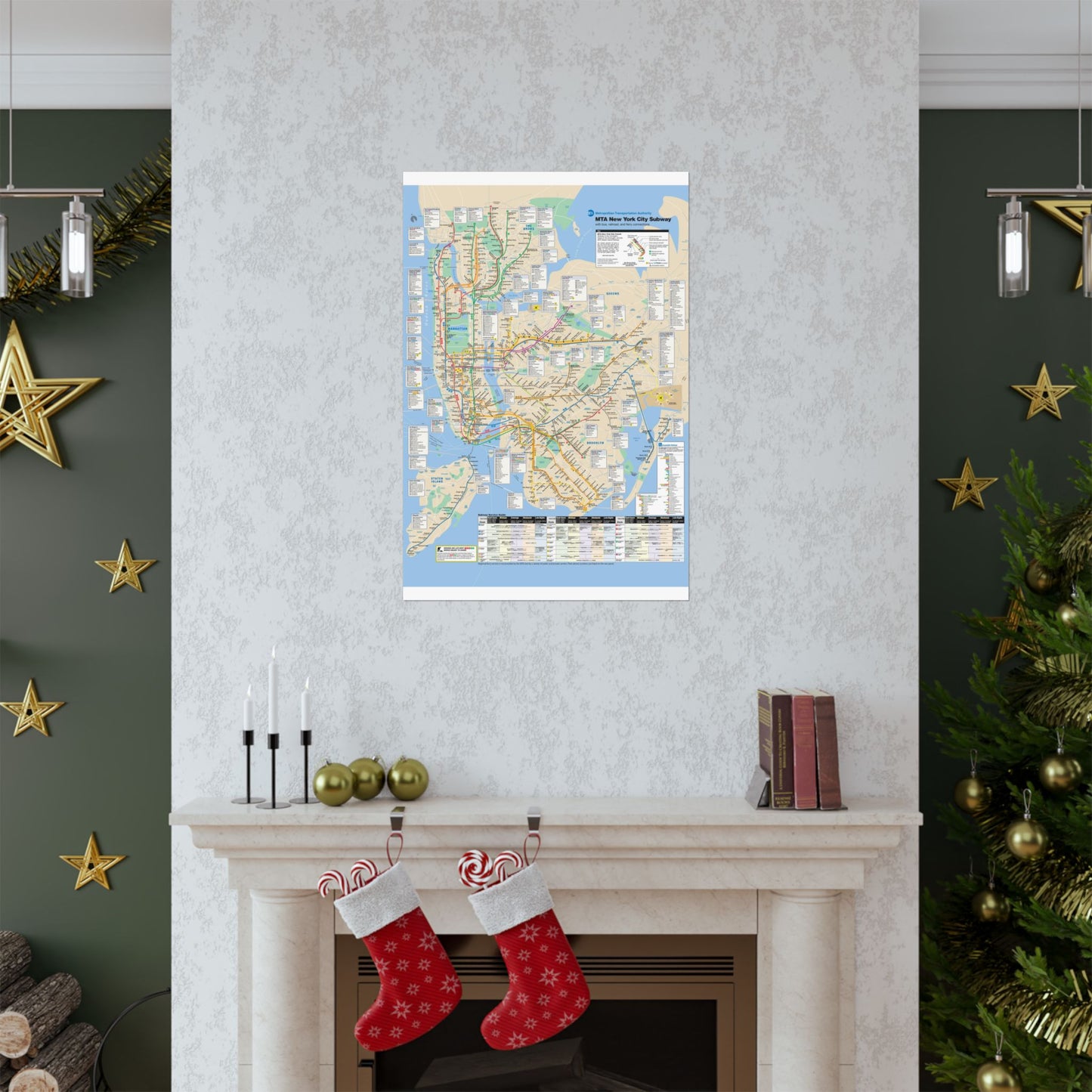 MTA NYC Subway Map April 2007 Poster, Urban Home Decor, City Gifts, Wall Art