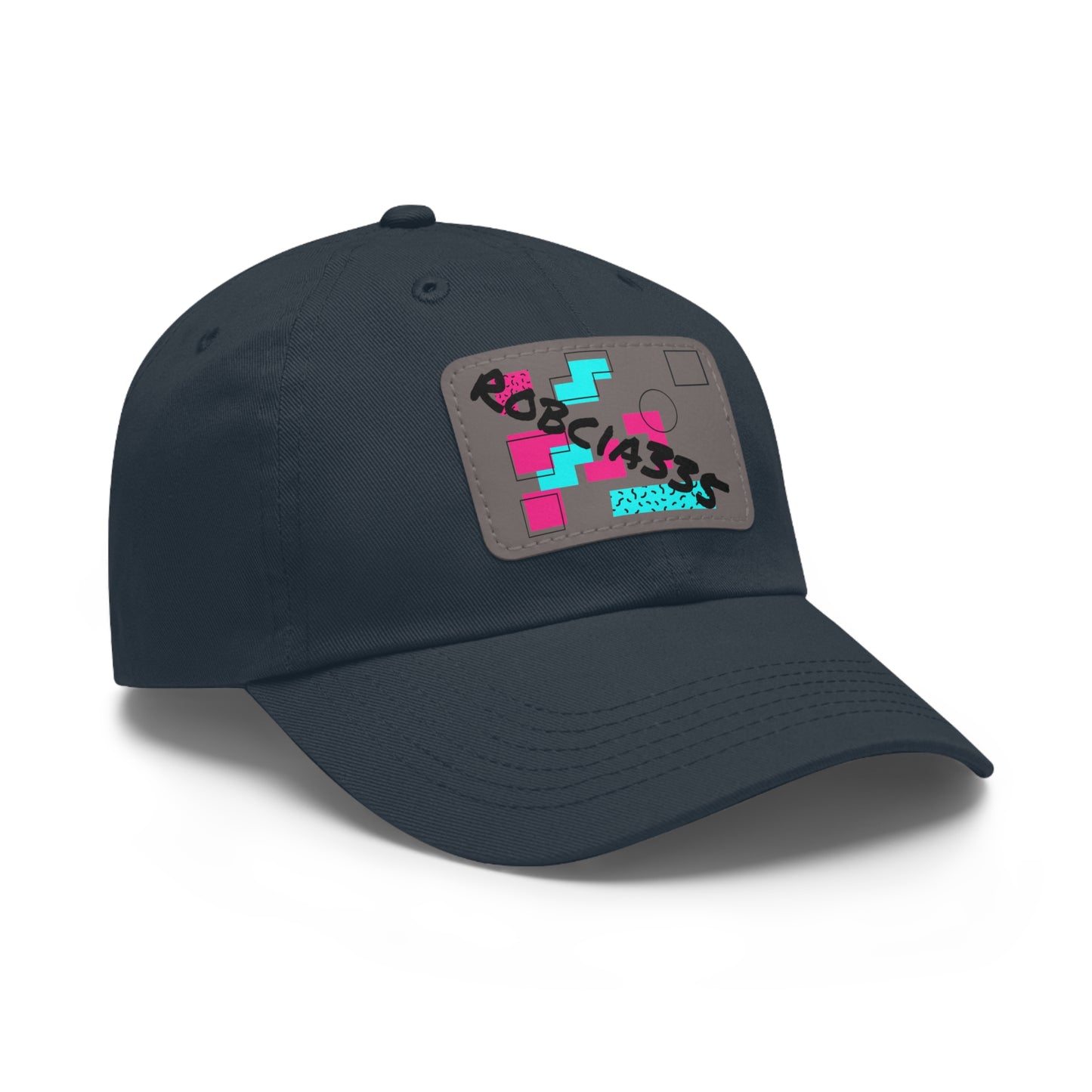 Robcia335 Dad Hat with Leather Patch (Rectangle)