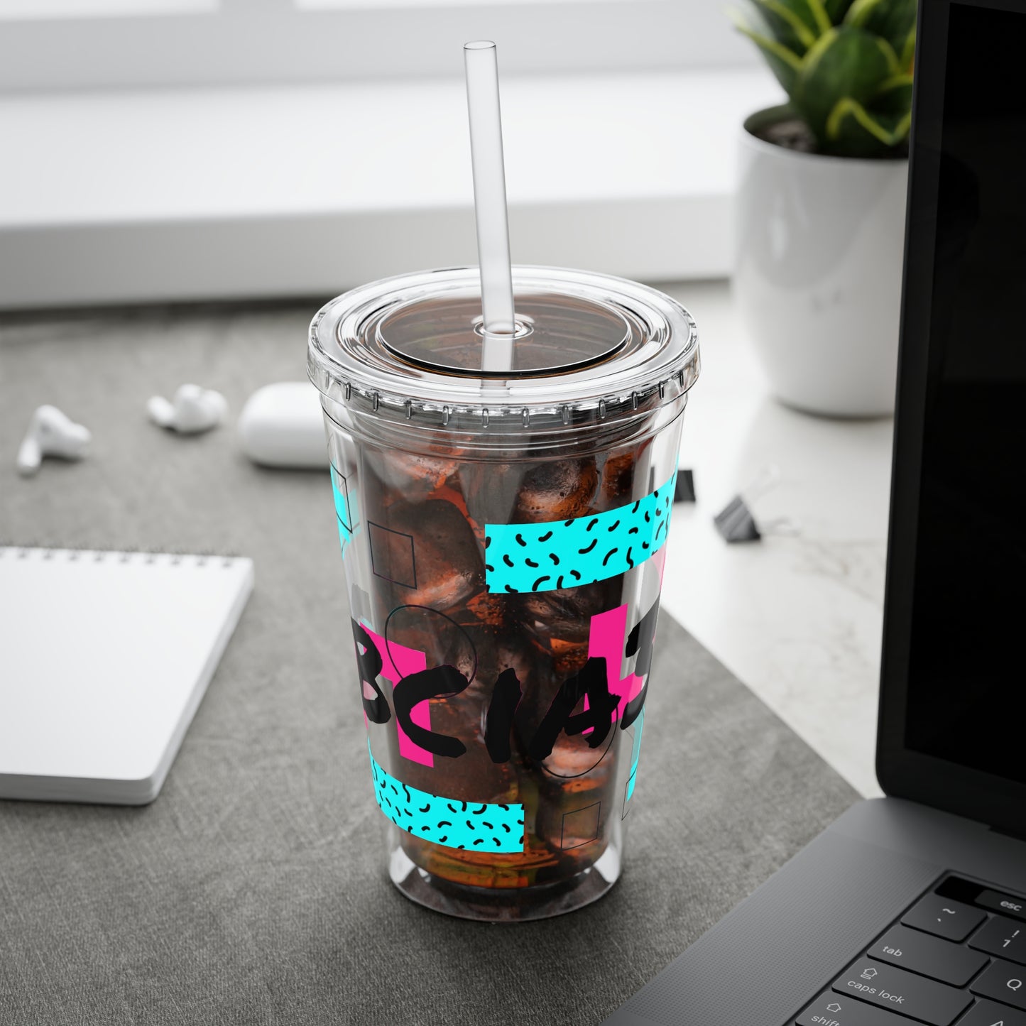 Robcia335 Sunsplash Tumbler with Straw, 16oz