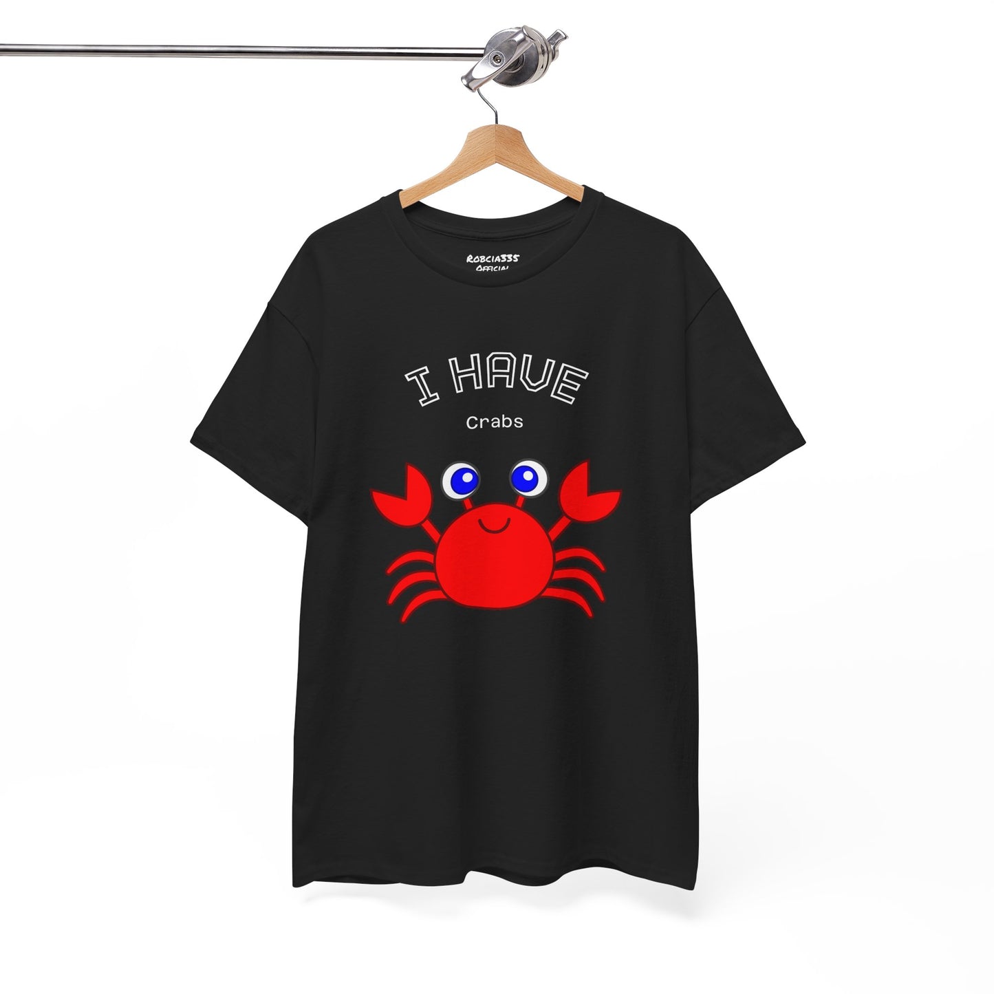 Funny "I Have Crabs" T-Shirt, Unisex Cotton Tee (Dark Colors)
