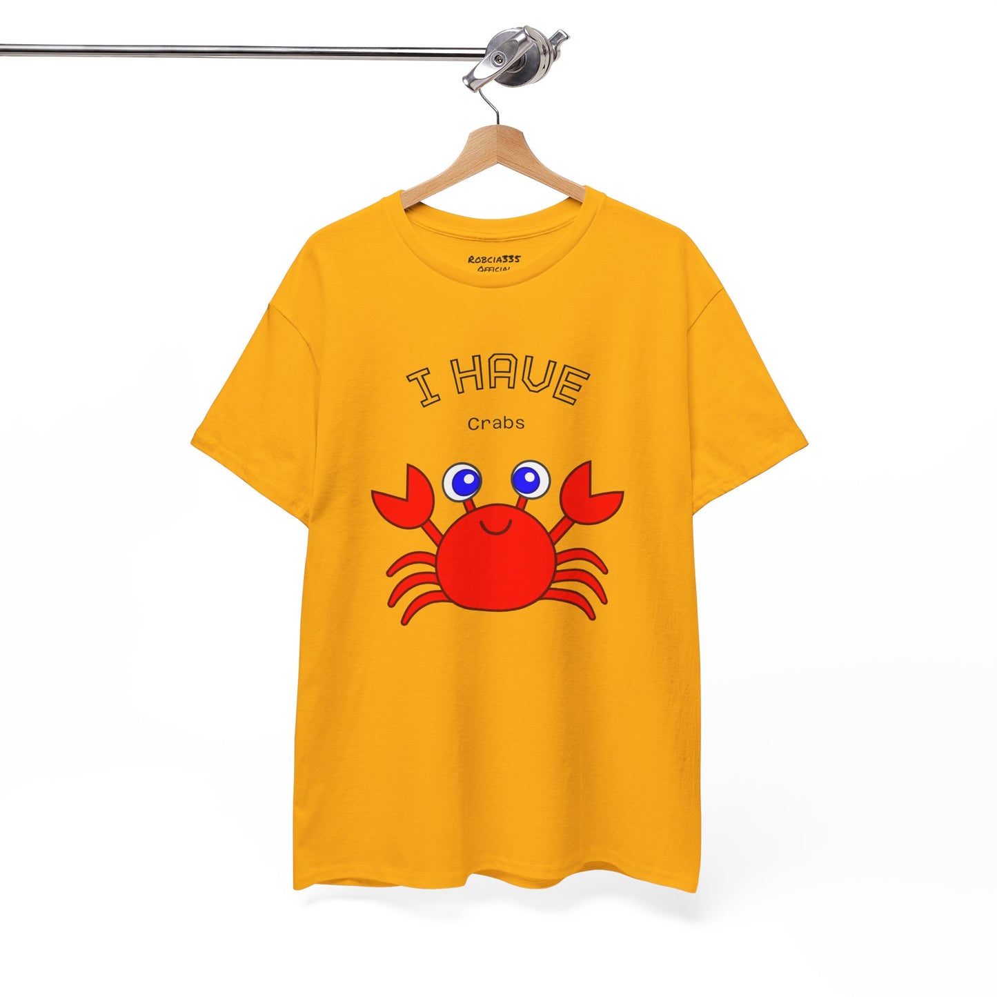 Funny "I Have Crabs" T-Shirt, Unisex Cotton Tee (Light Colors)