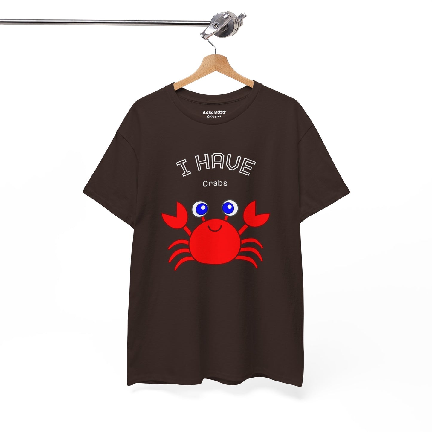 Funny "I Have Crabs" T-Shirt, Unisex Cotton Tee (Dark Colors)