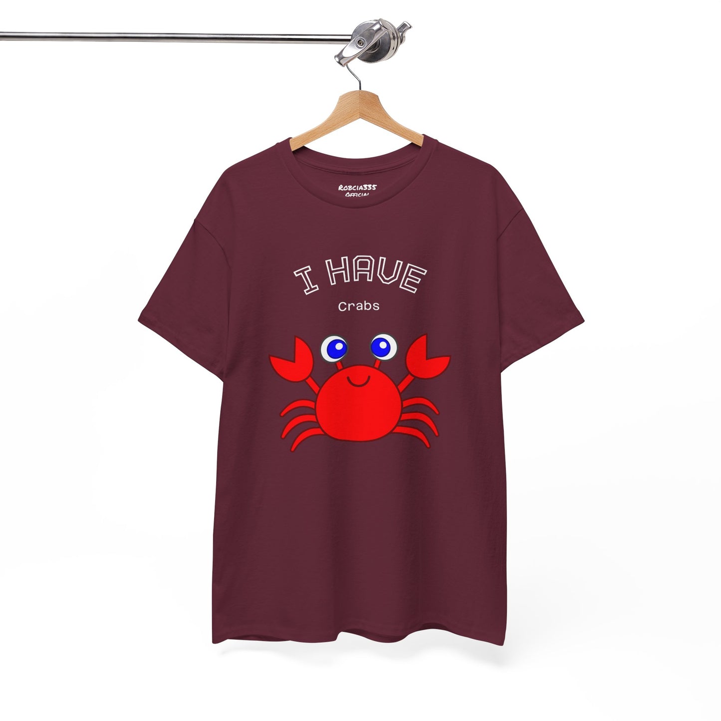 Funny "I Have Crabs" T-Shirt, Unisex Cotton Tee (Dark Colors)