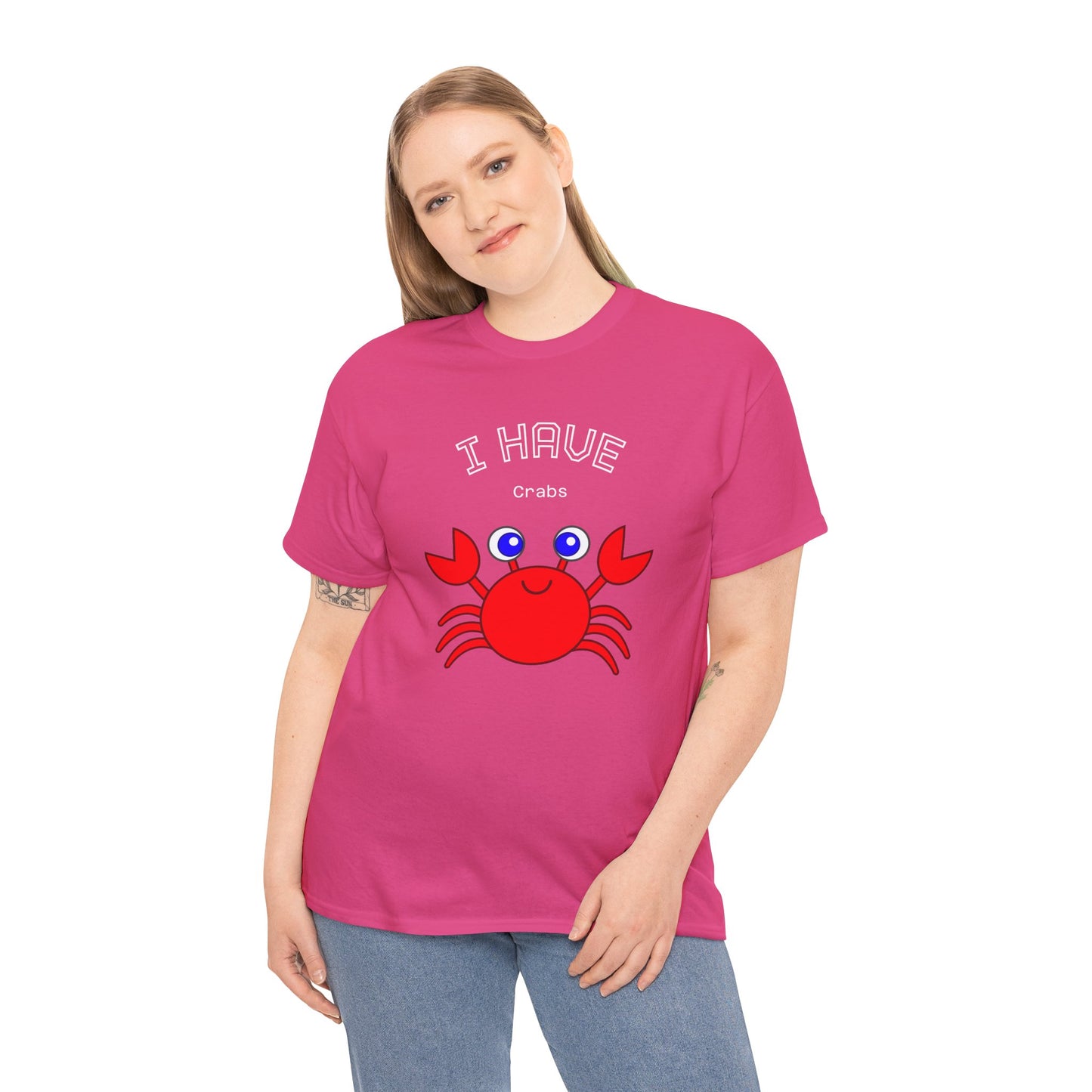 Funny "I Have Crabs" T-Shirt, Unisex Cotton Tee (Dark Colors)