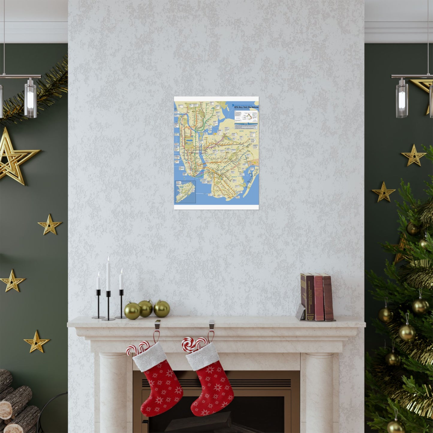 NYC Subway Map June 2010 Wall Art, Matte Vertical Posters, Urban Decor, City Gift