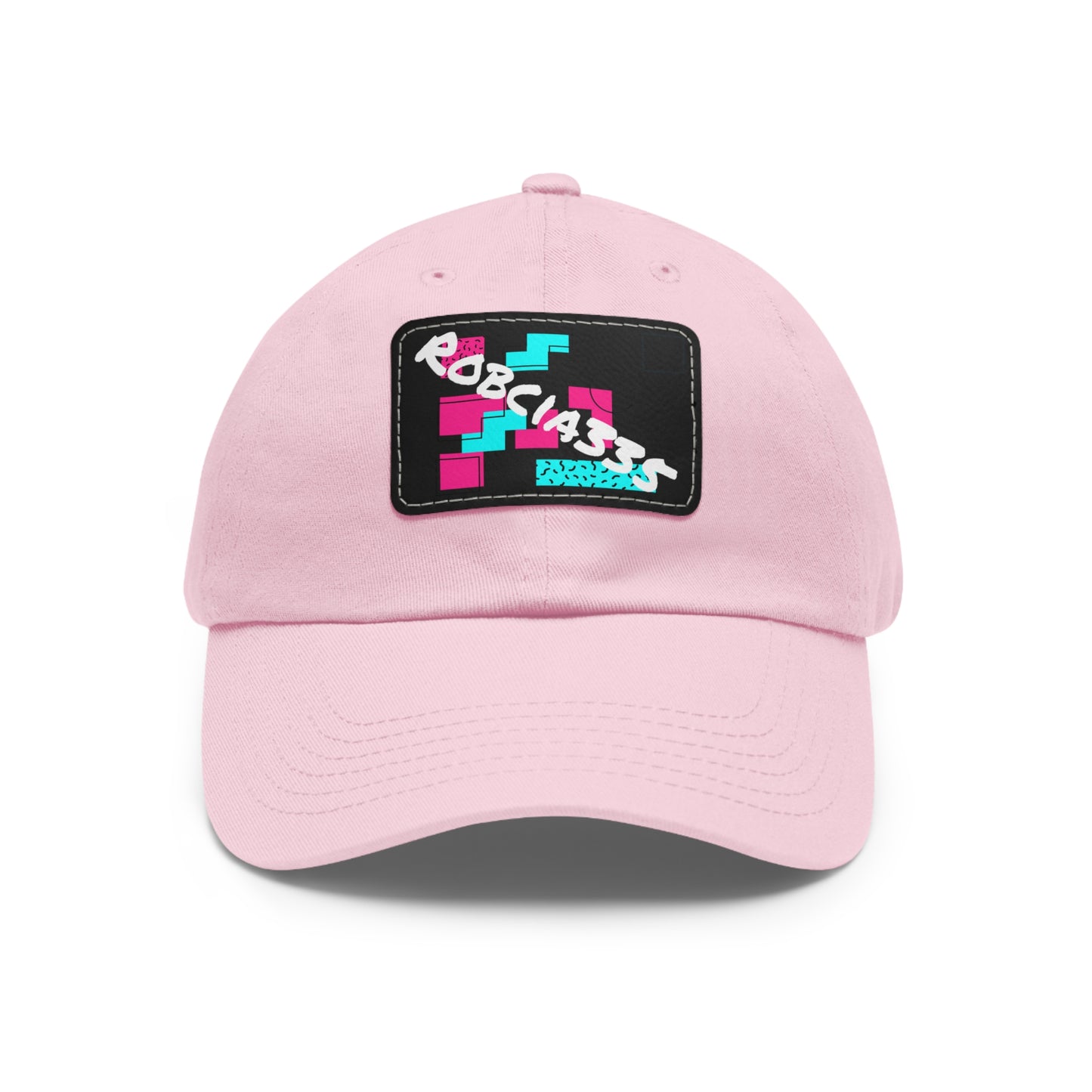 Robcia335 Dad Hat with Leather Patch (Rectangle)