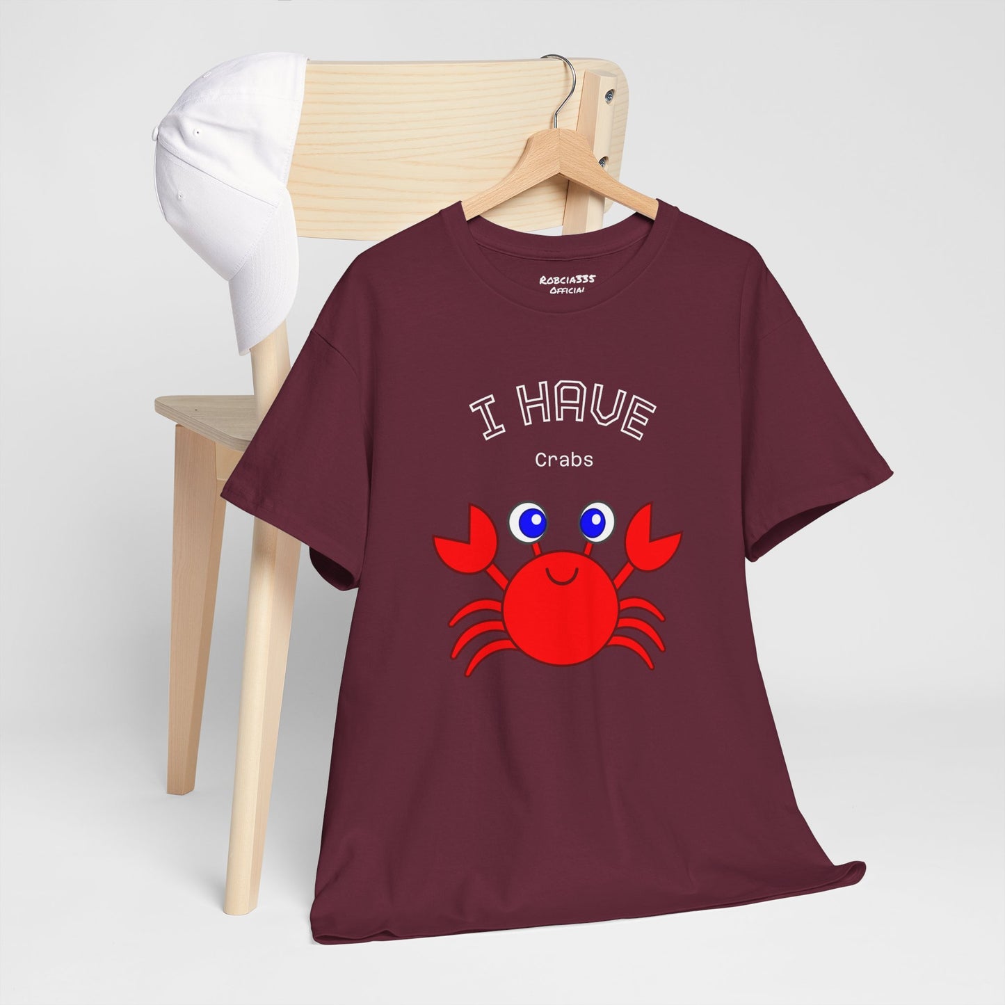 Funny "I Have Crabs" T-Shirt, Unisex Cotton Tee (Dark Colors)