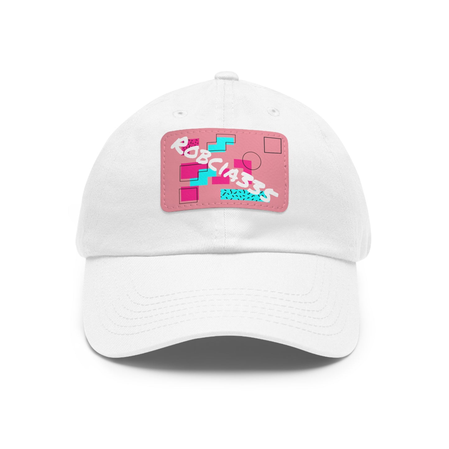 Robcia335 Dad Hat with Leather Patch (Rectangle)