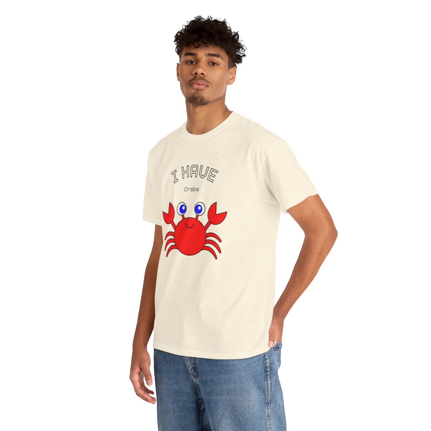 Funny "I Have Crabs" T-Shirt, Unisex Cotton Tee (Light Colors)