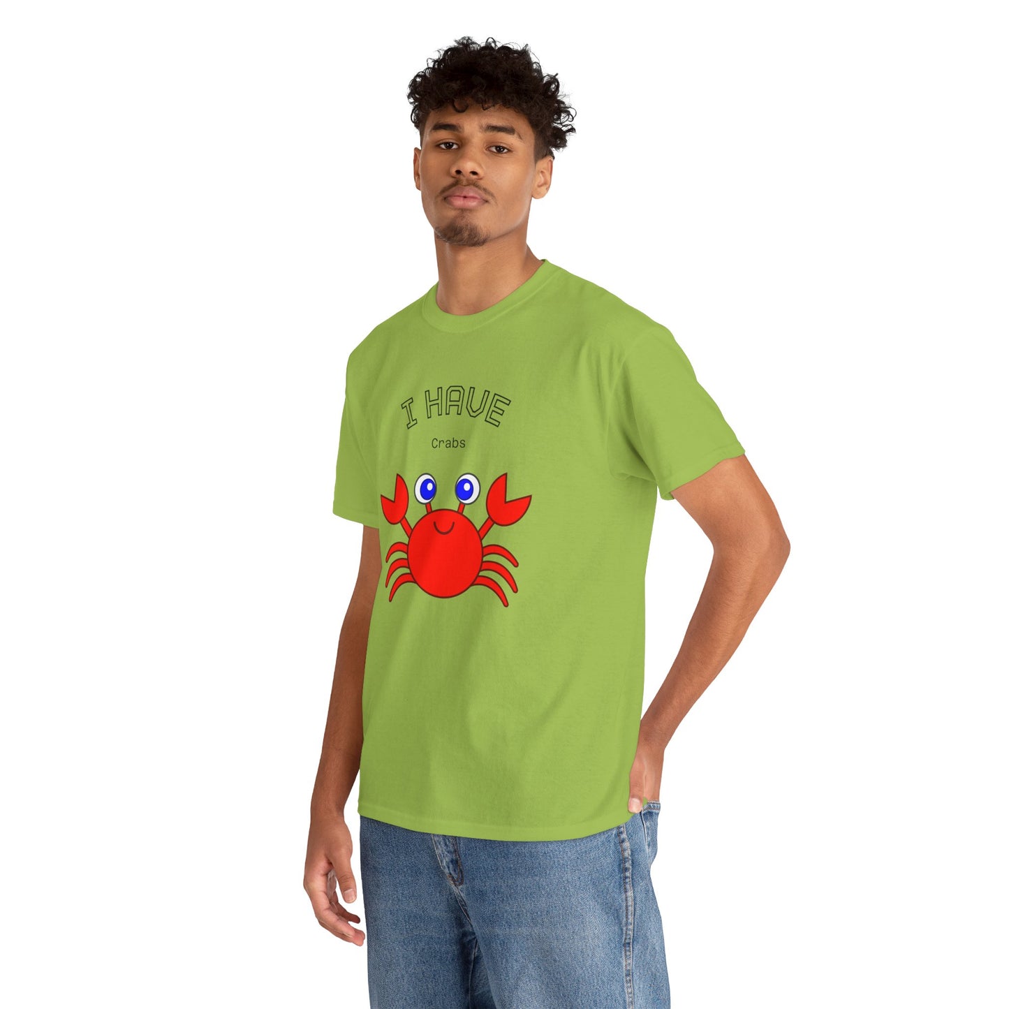Funny "I Have Crabs" T-Shirt, Unisex Cotton Tee (Light Colors)