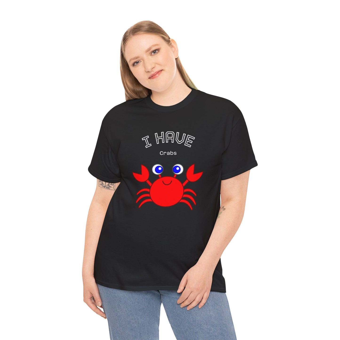 Funny "I Have Crabs" T-Shirt, Unisex Cotton Tee (Dark Colors)