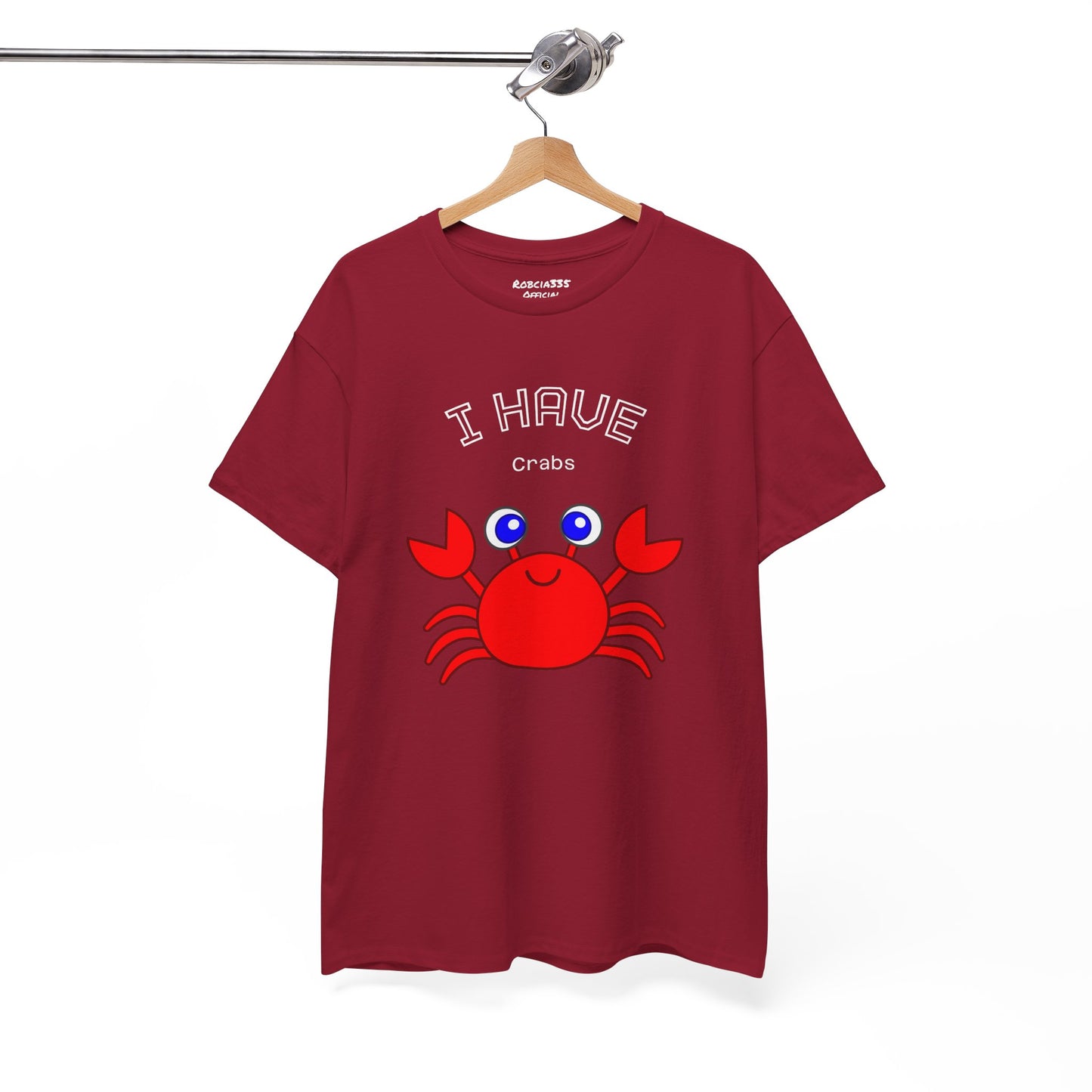Funny "I Have Crabs" T-Shirt, Unisex Cotton Tee (Dark Colors)