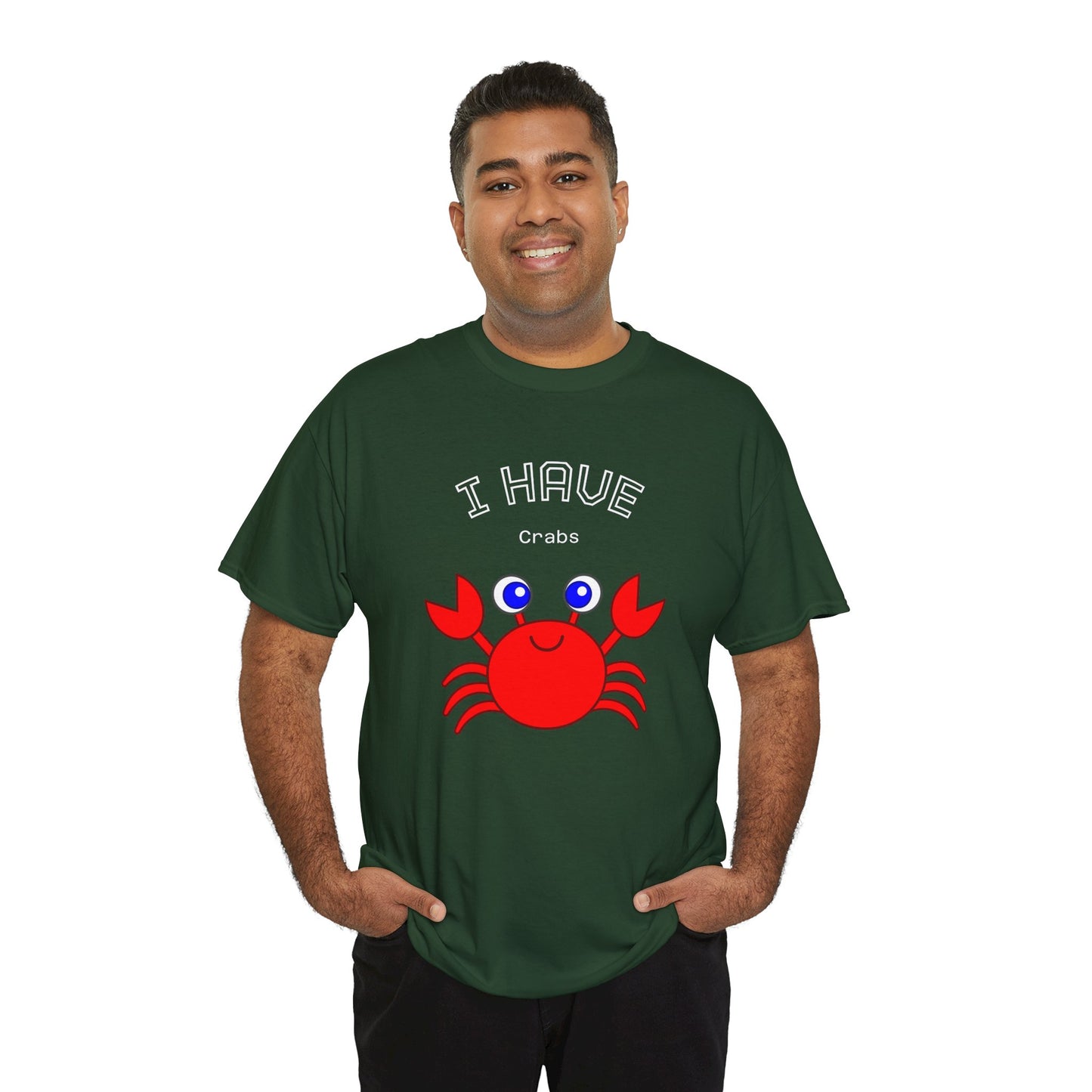 Funny "I Have Crabs" T-Shirt, Unisex Cotton Tee (Dark Colors)