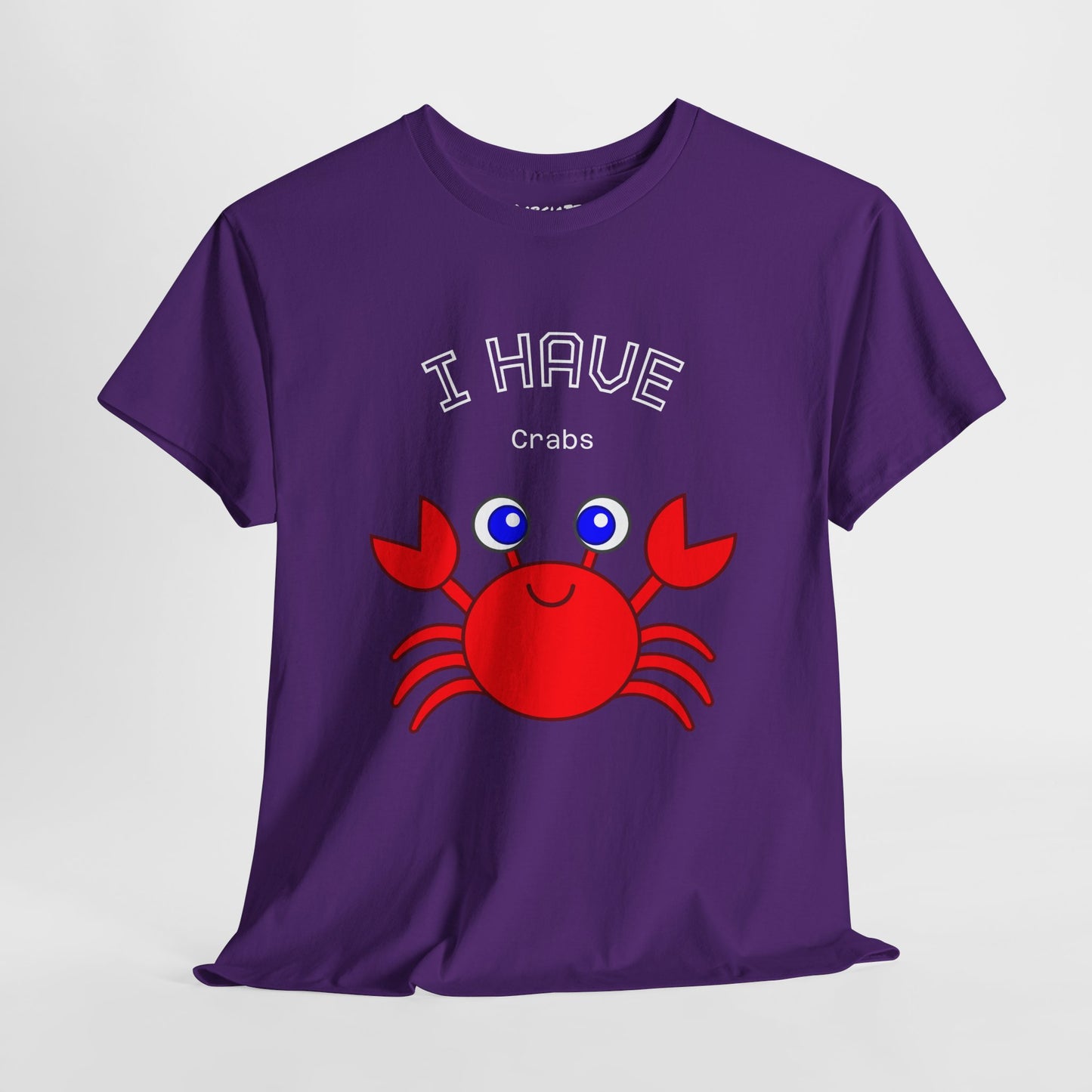 Funny "I Have Crabs" T-Shirt, Unisex Cotton Tee (Dark Colors)
