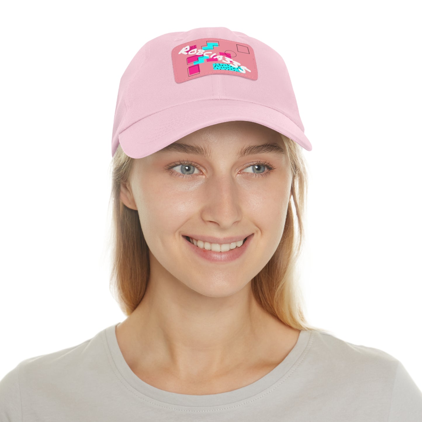 Robcia335 Dad Hat with Leather Patch (Rectangle)
