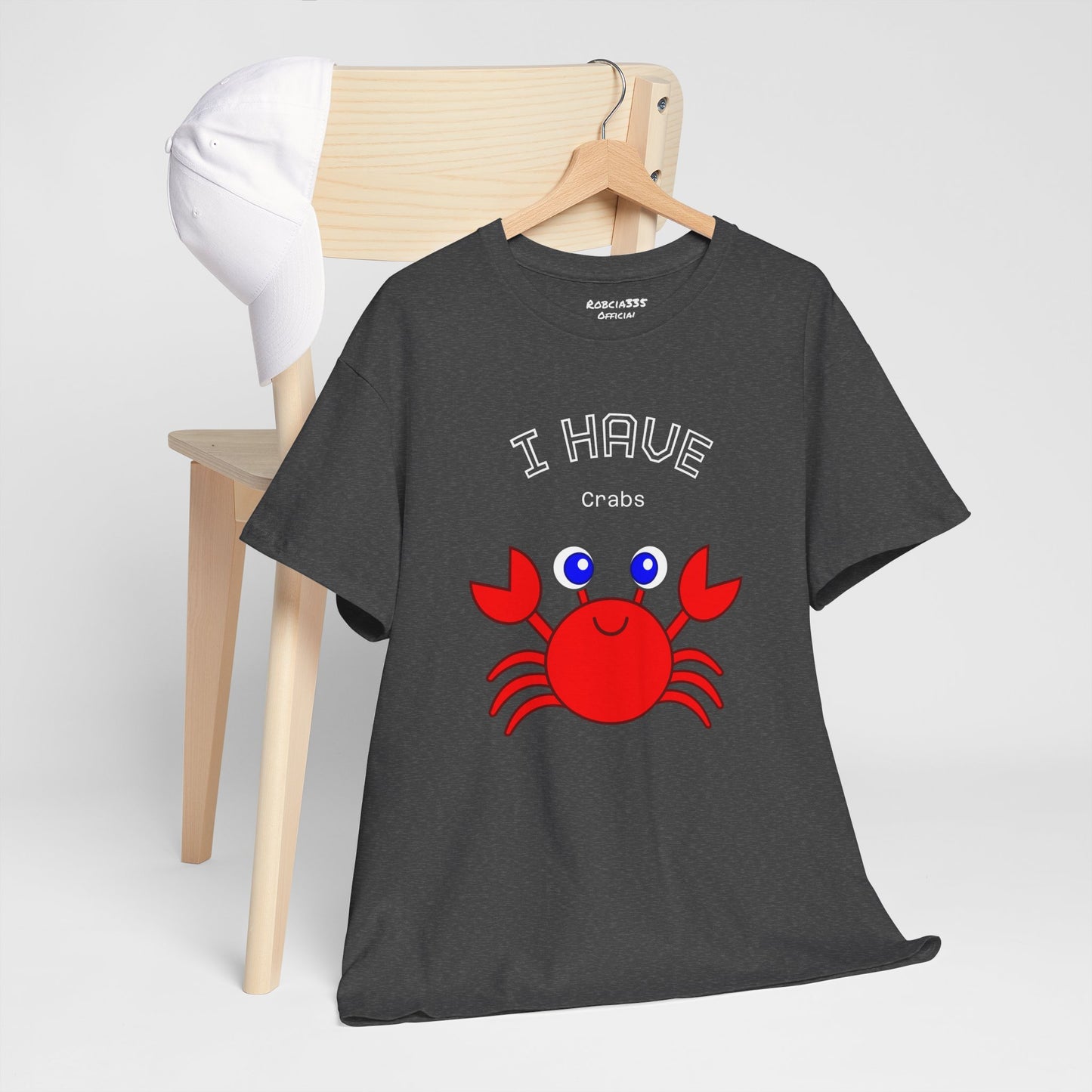Funny "I Have Crabs" T-Shirt, Unisex Cotton Tee (Dark Colors)