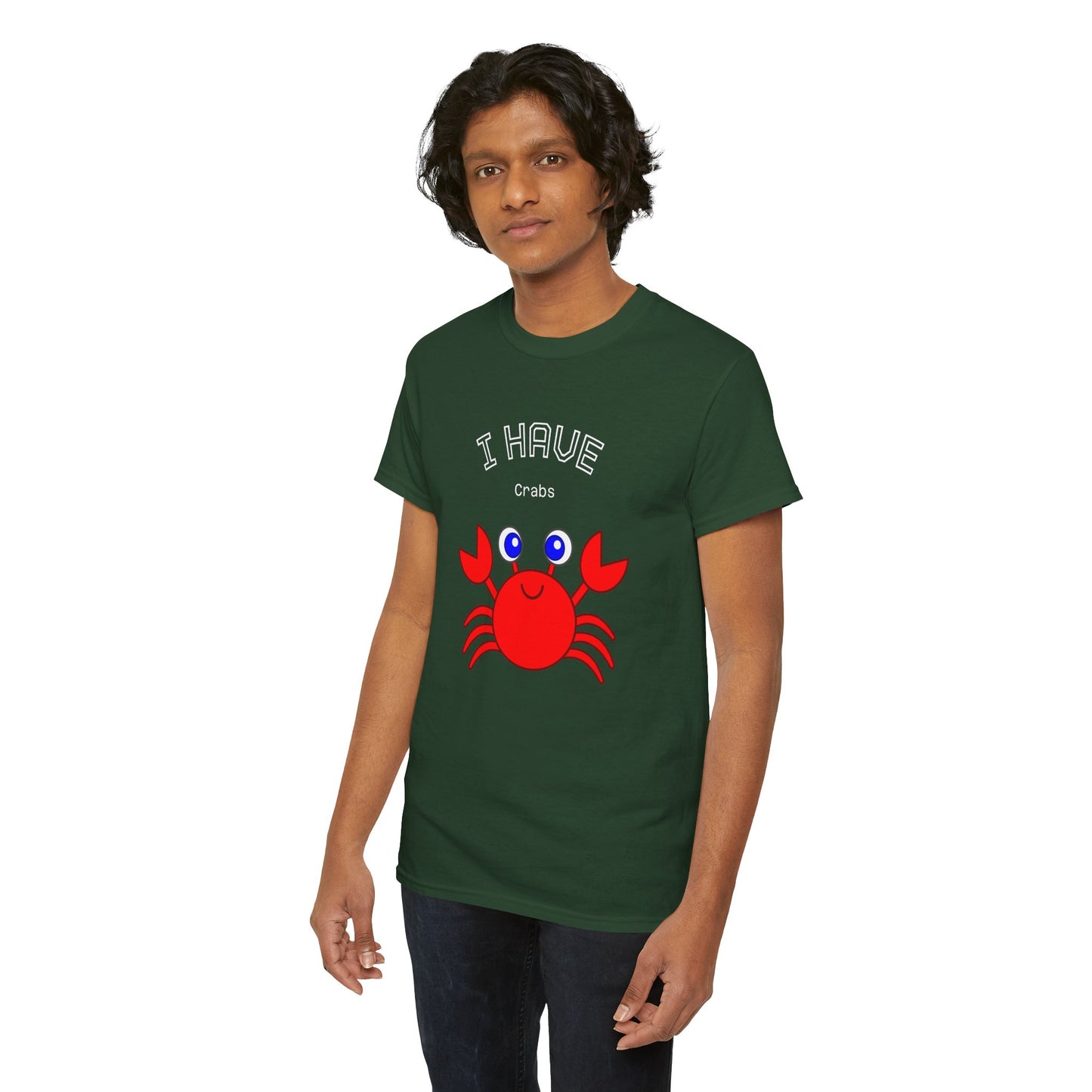 Funny "I Have Crabs" T-Shirt, Unisex Cotton Tee (Dark Colors)