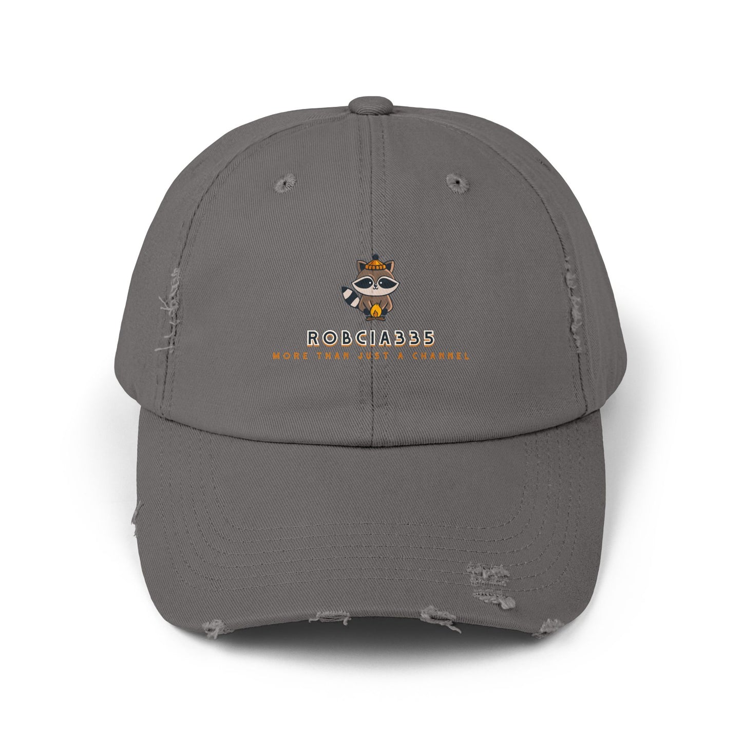 Robcia335 "Racoon" Unisex Distressed Cap