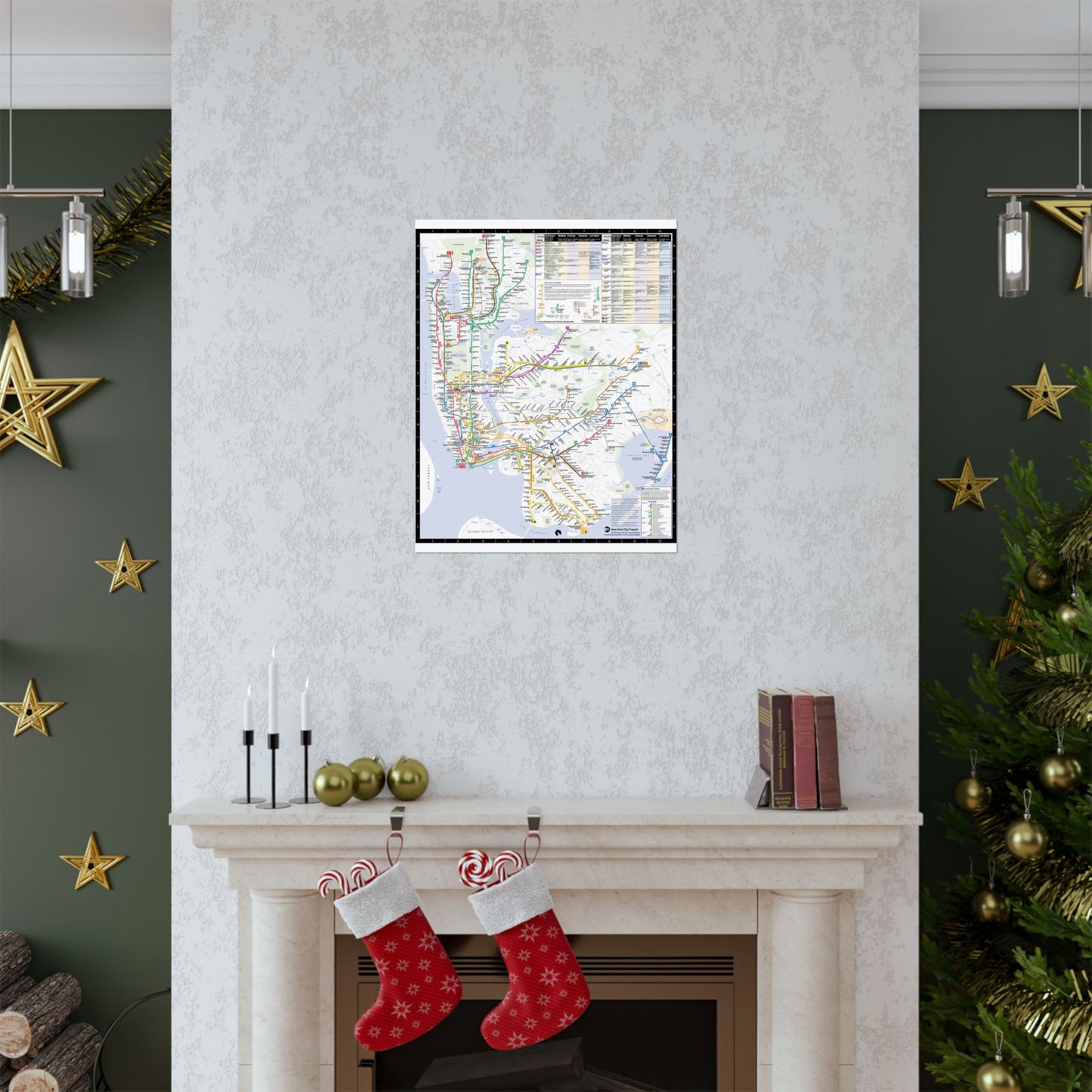 MTA Subway Map 1997 Matte Vertical Posters