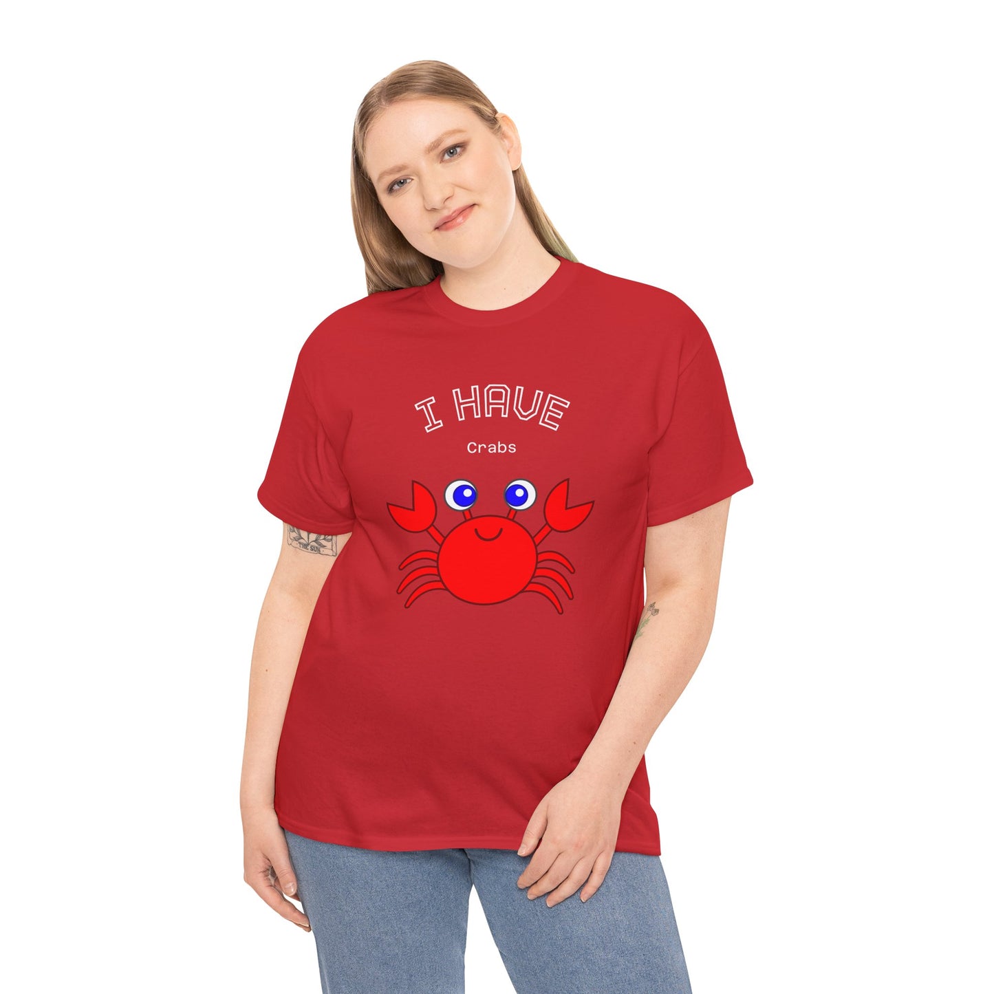 Funny "I Have Crabs" T-Shirt, Unisex Cotton Tee (Dark Colors)