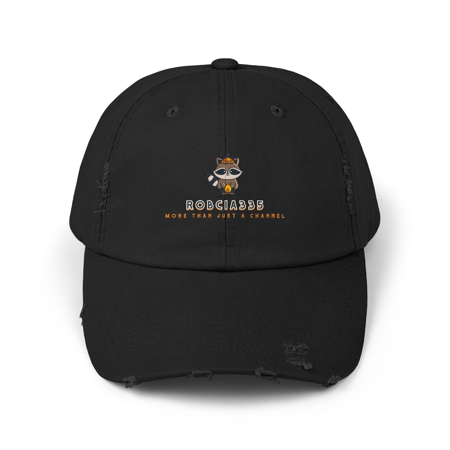Robcia335 "Racoon" Unisex Distressed Cap