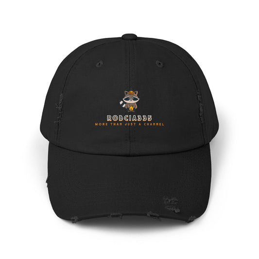 Robcia335 "Racoon" Unisex Distressed Cap