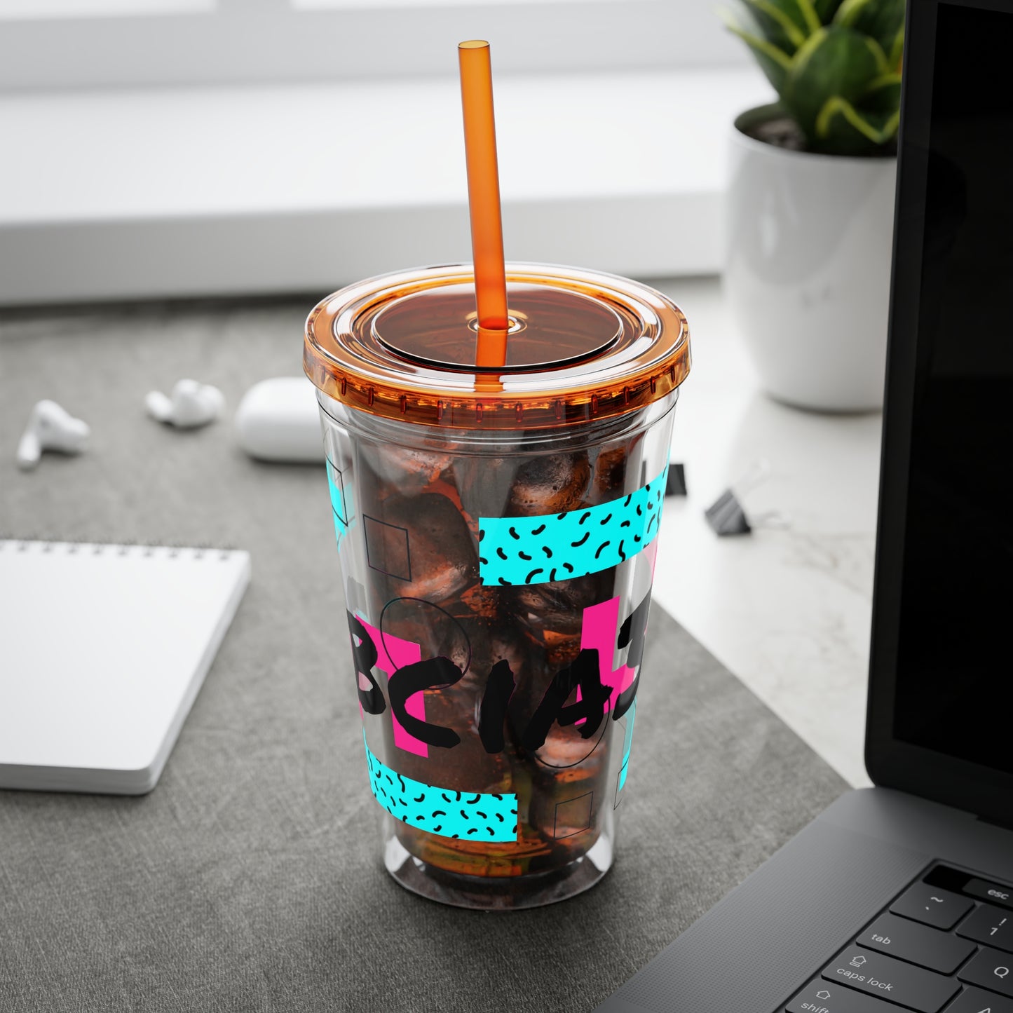 Robcia335 Sunsplash Tumbler with Straw, 16oz